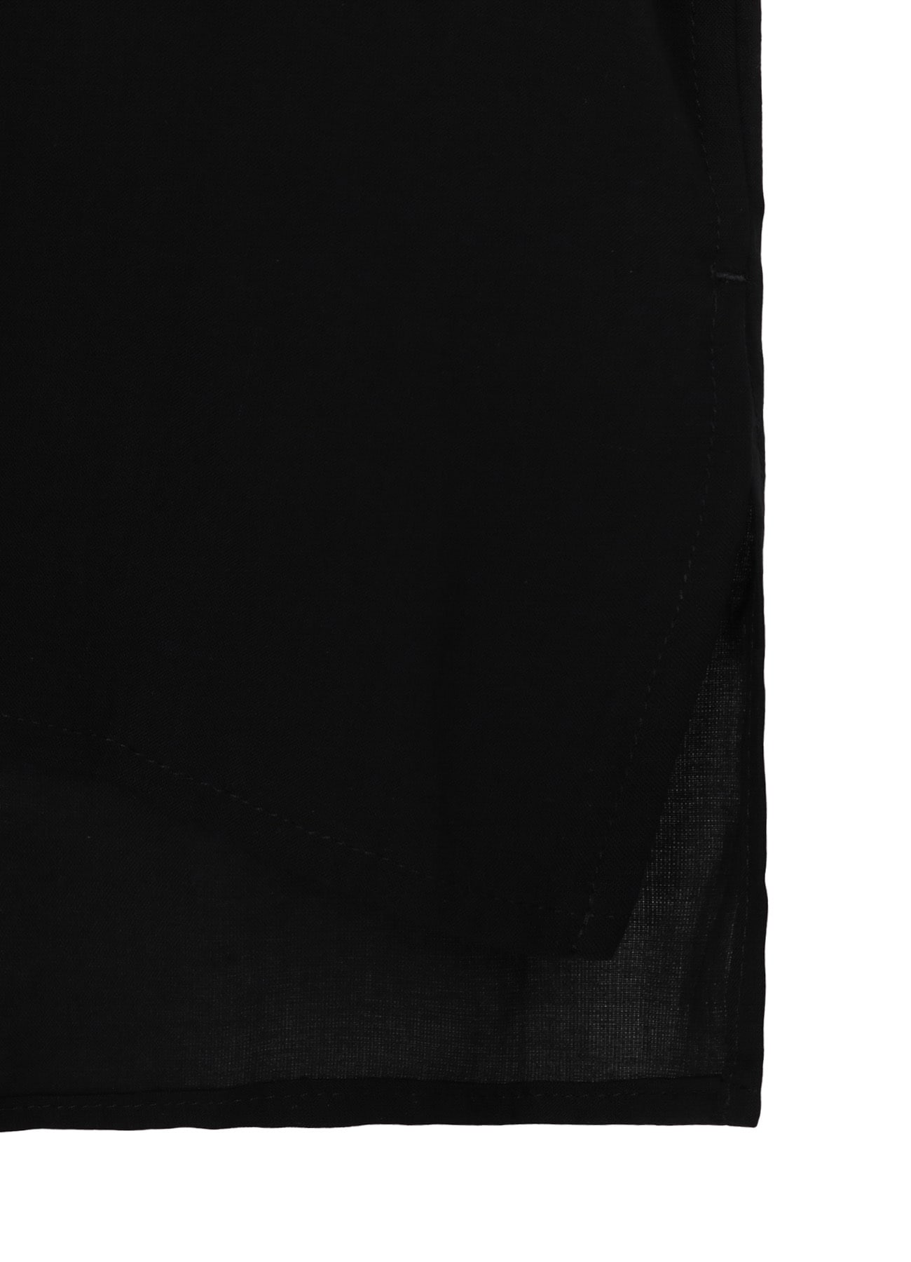CELLULOSE LAWN DOUBLE COLLAR SLANTED POCKET SHIRT
