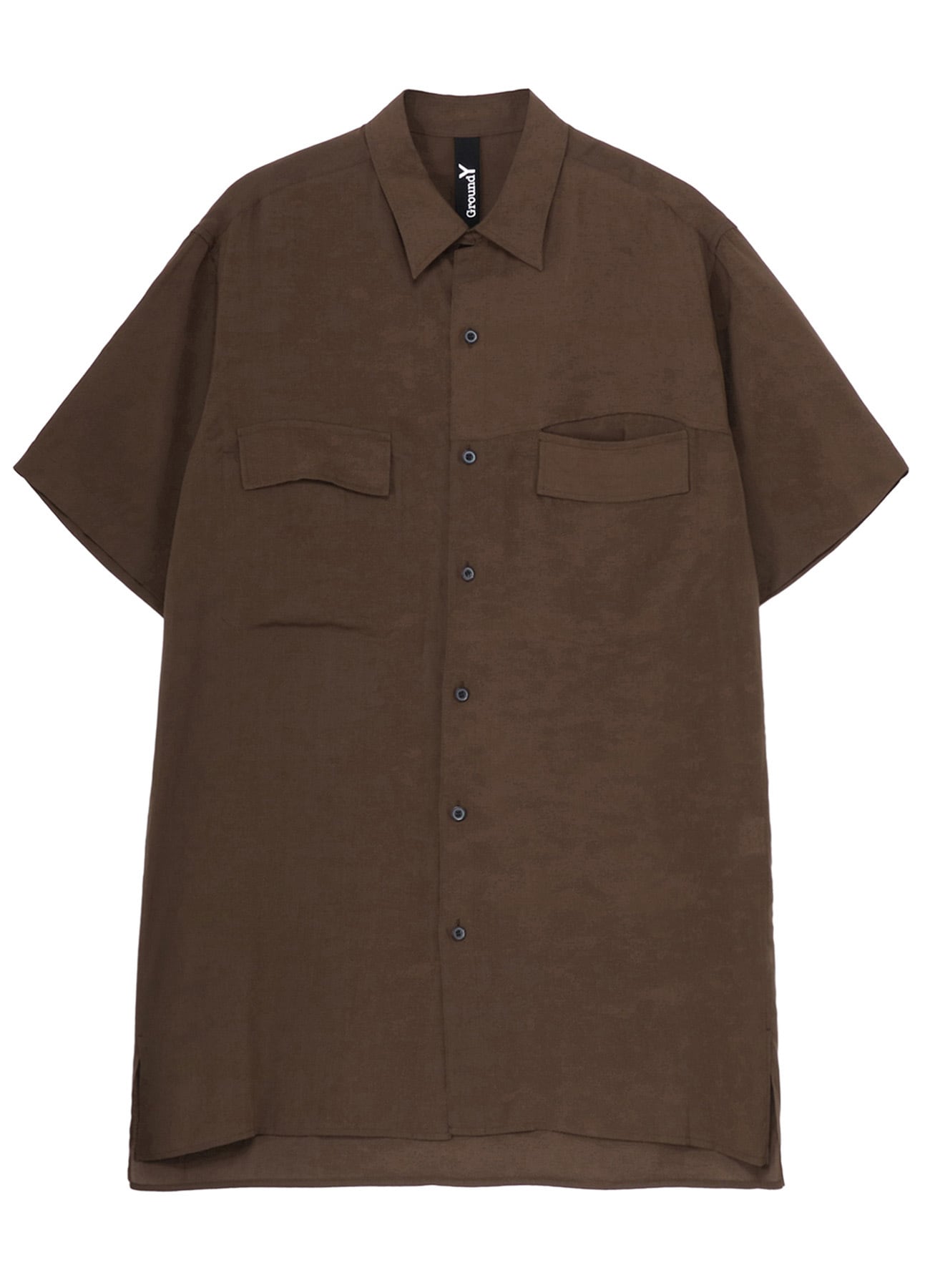 CELLULOSE LAWN PARALLEL PANEL FLAP SHORT SLEEVED SH