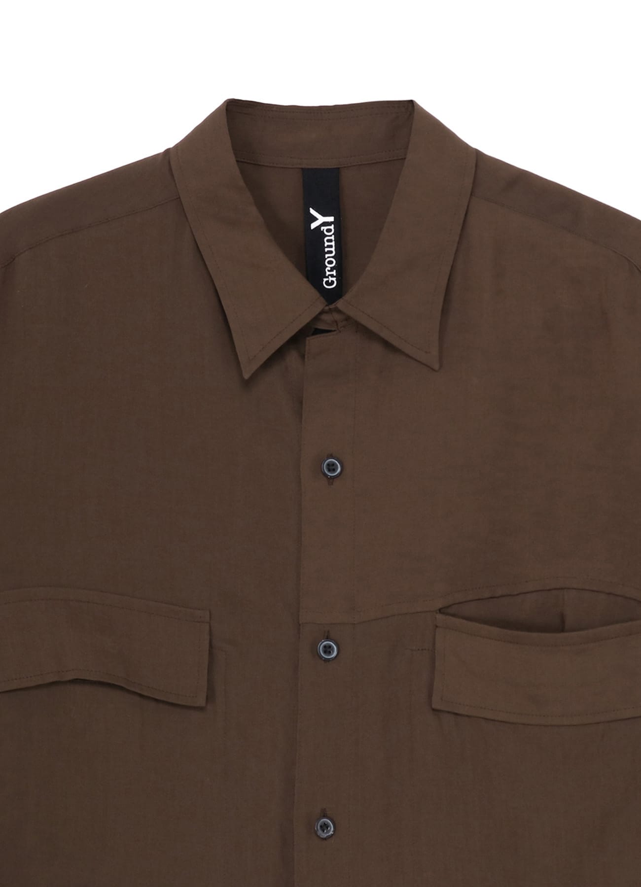 CELLULOSE LAWN PARALLEL PANEL FLAP SHORT SLEEVED SH