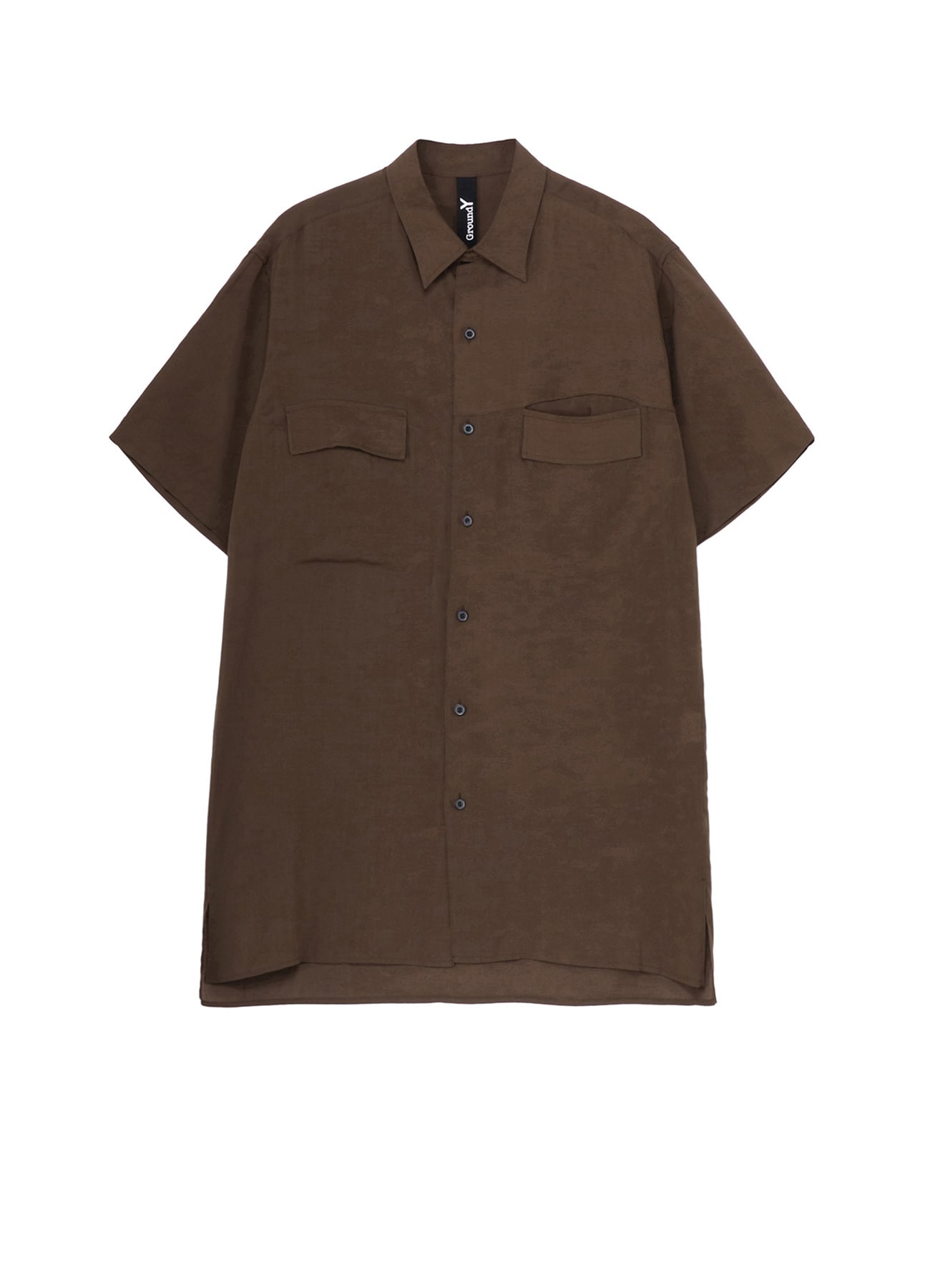 CELLULOSE LAWN PARALLEL PANEL FLAP SHORT SLEEVED SH