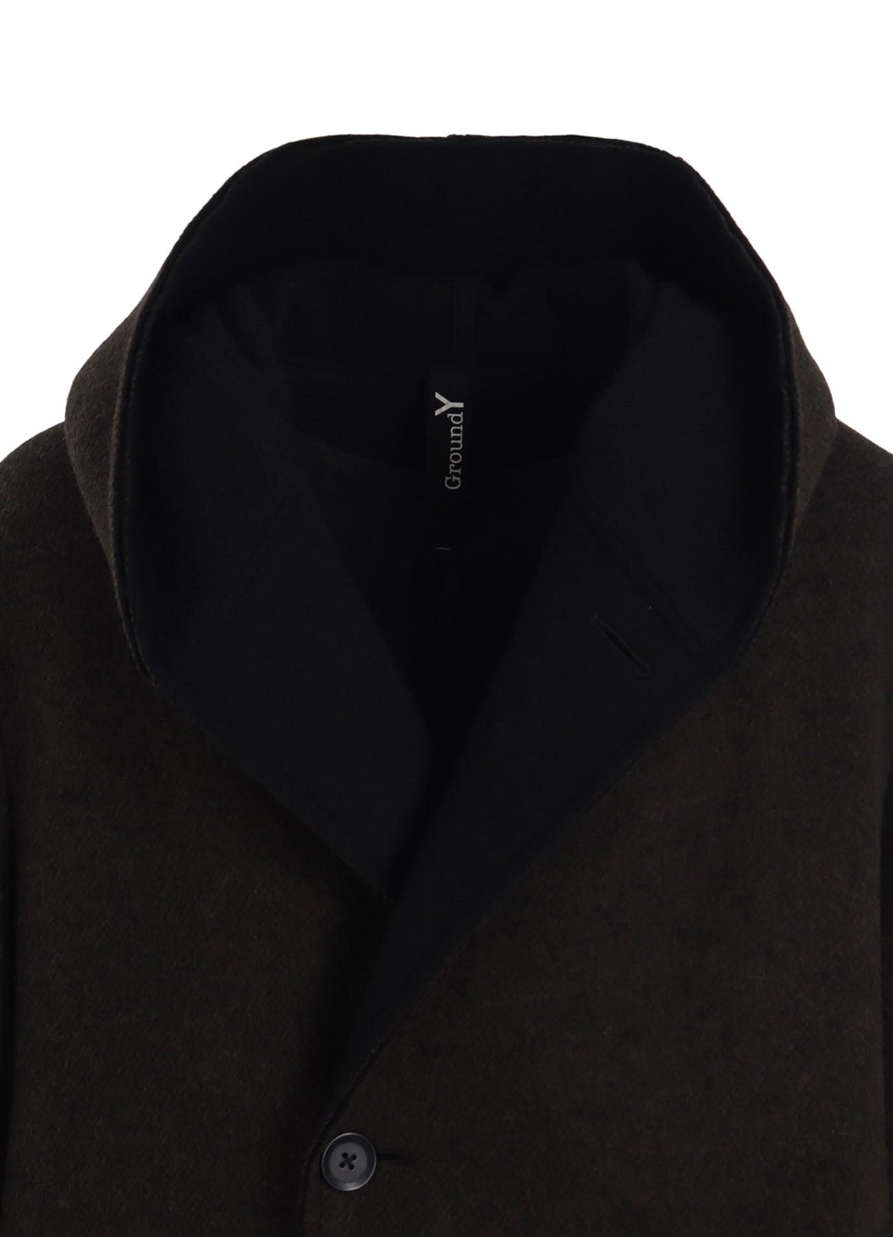 DOUBLE WEAVE MELTON UNRRIMMED HOODED COAT