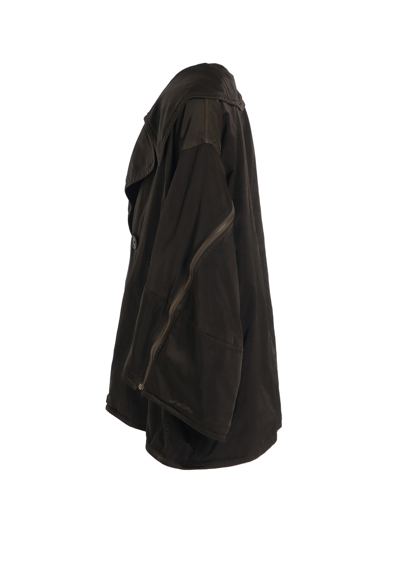 PRODUCT DYED NYLON TEILL+POLYESTER TAFTA SHORT LENGTH BIG SLEEVE DOUBLE COAT