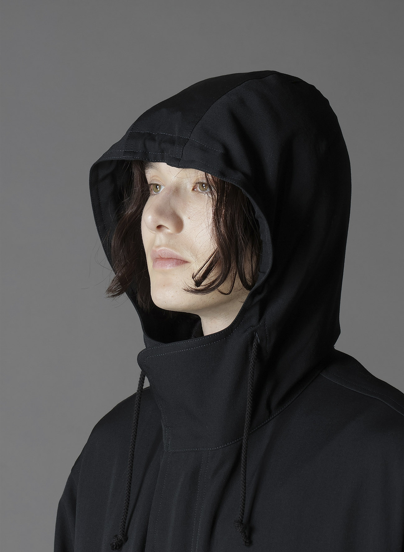 W/GABARDINE HOODED MODS COAT