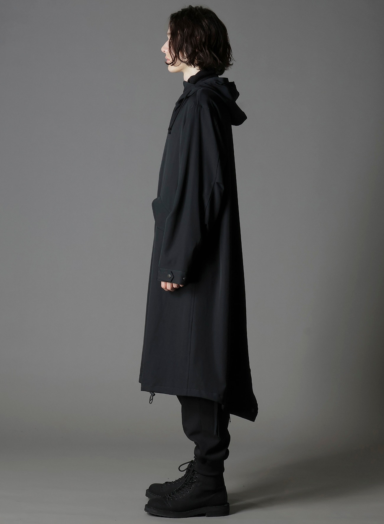 W/GABARDINE HOODED MODS COAT