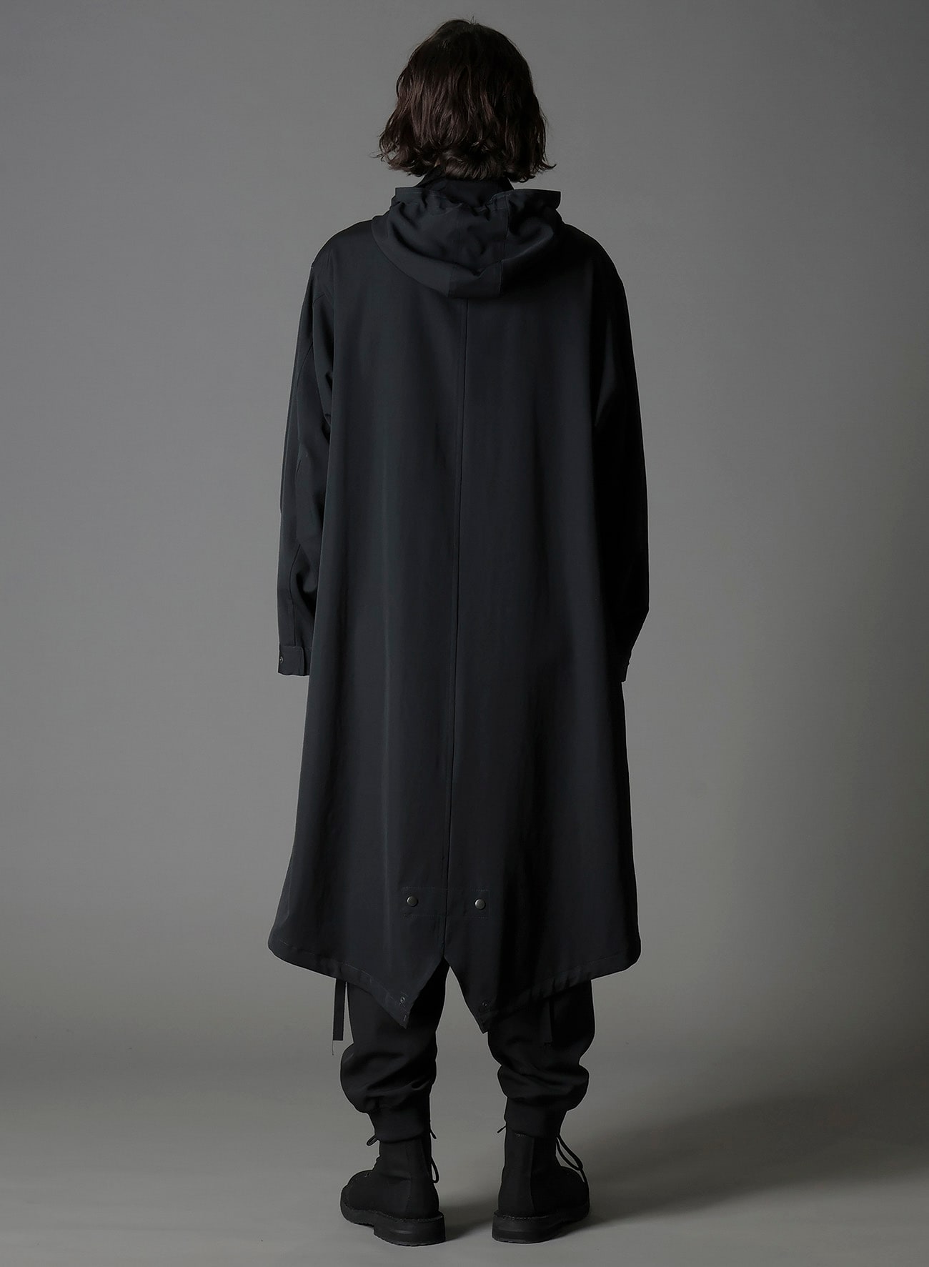 W/GABARDINE HOODED MODS COAT