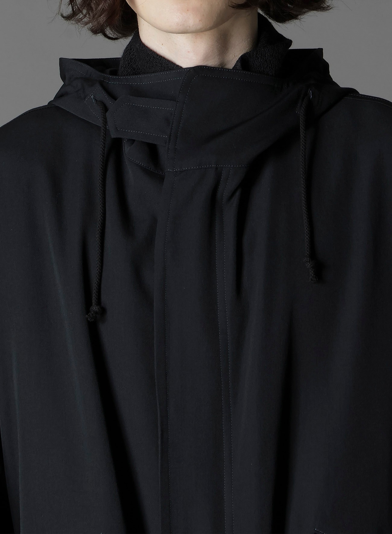 W/GABARDINE HOODED MODS COAT