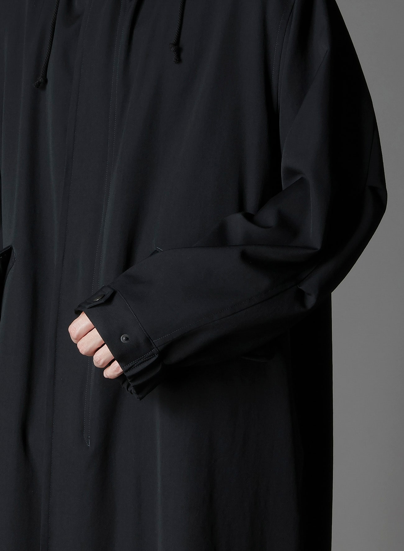 W/GABARDINE HOODED MODS COAT
