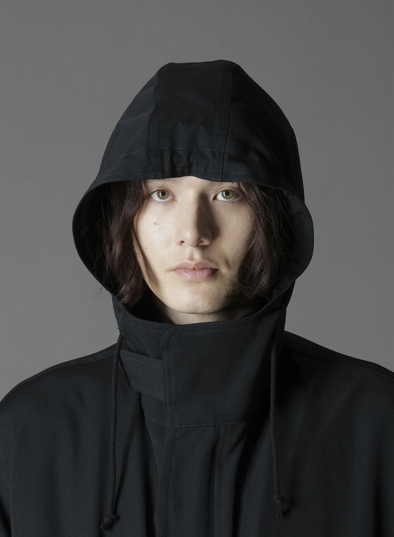 W/GABARDINE HOODED MODS COAT