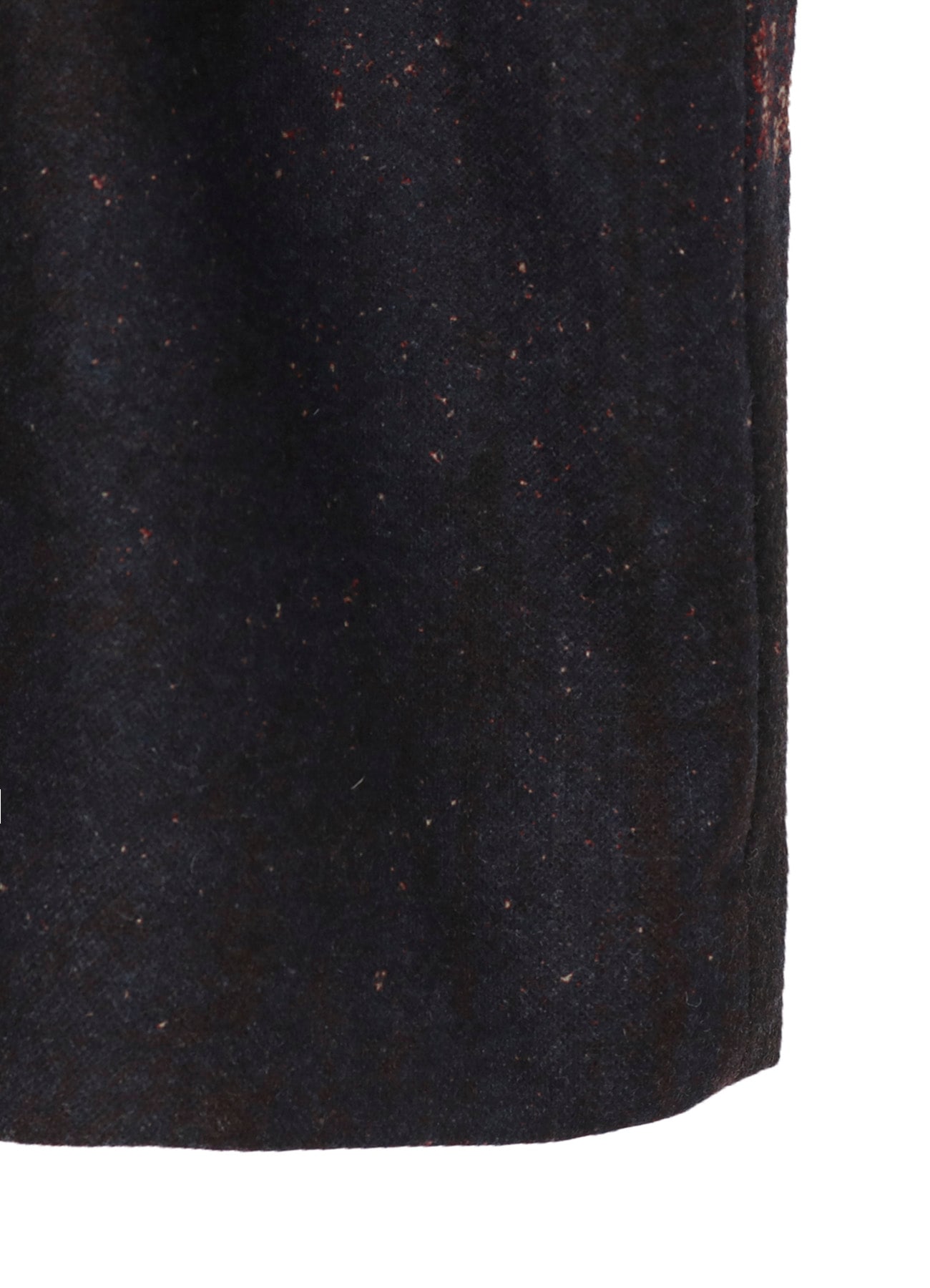 FLANNEL FLORAL PATTERN FRONT OPEN PONCHO COAT