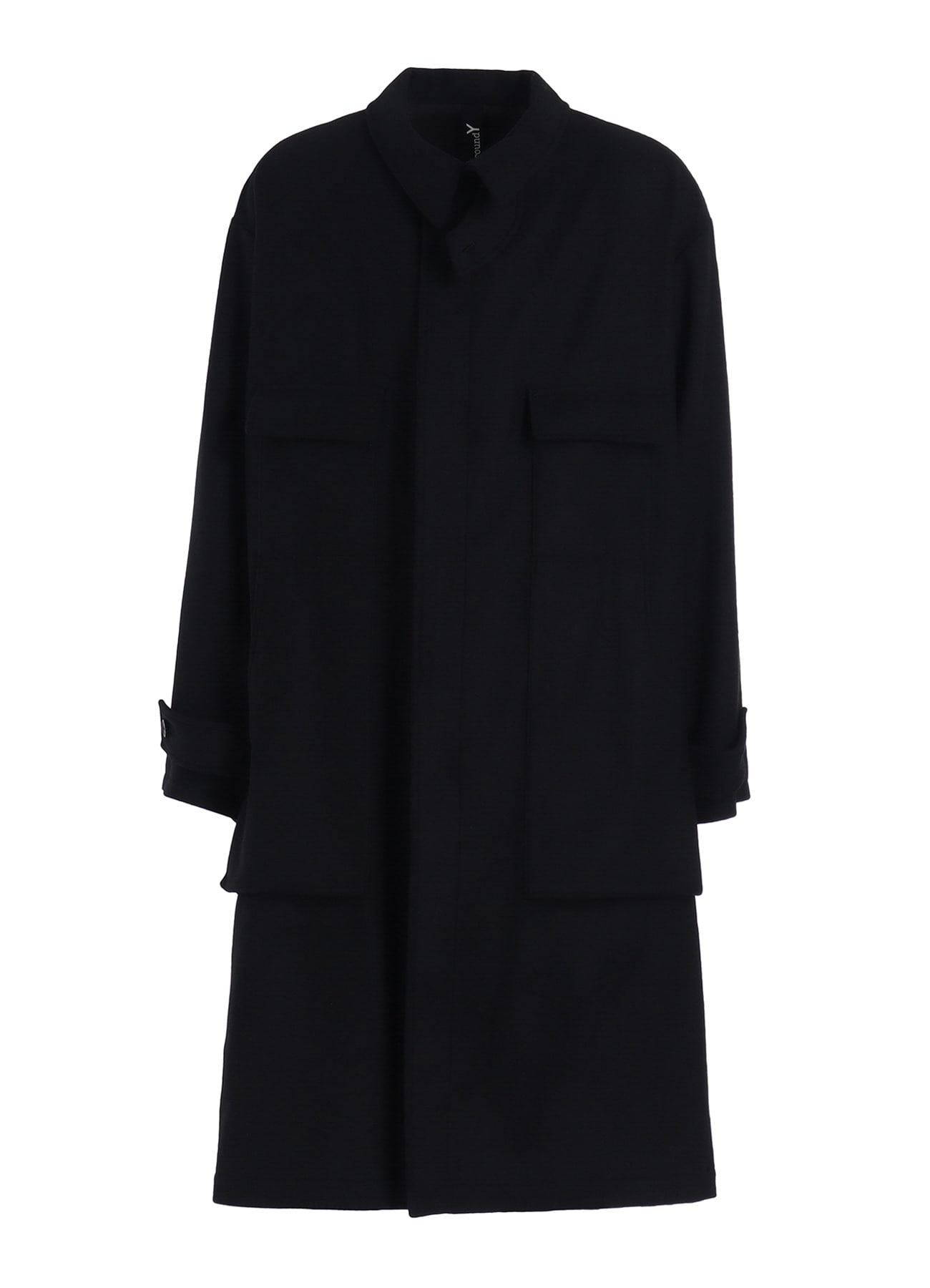 MELTON OUT POCKET LONG COAT