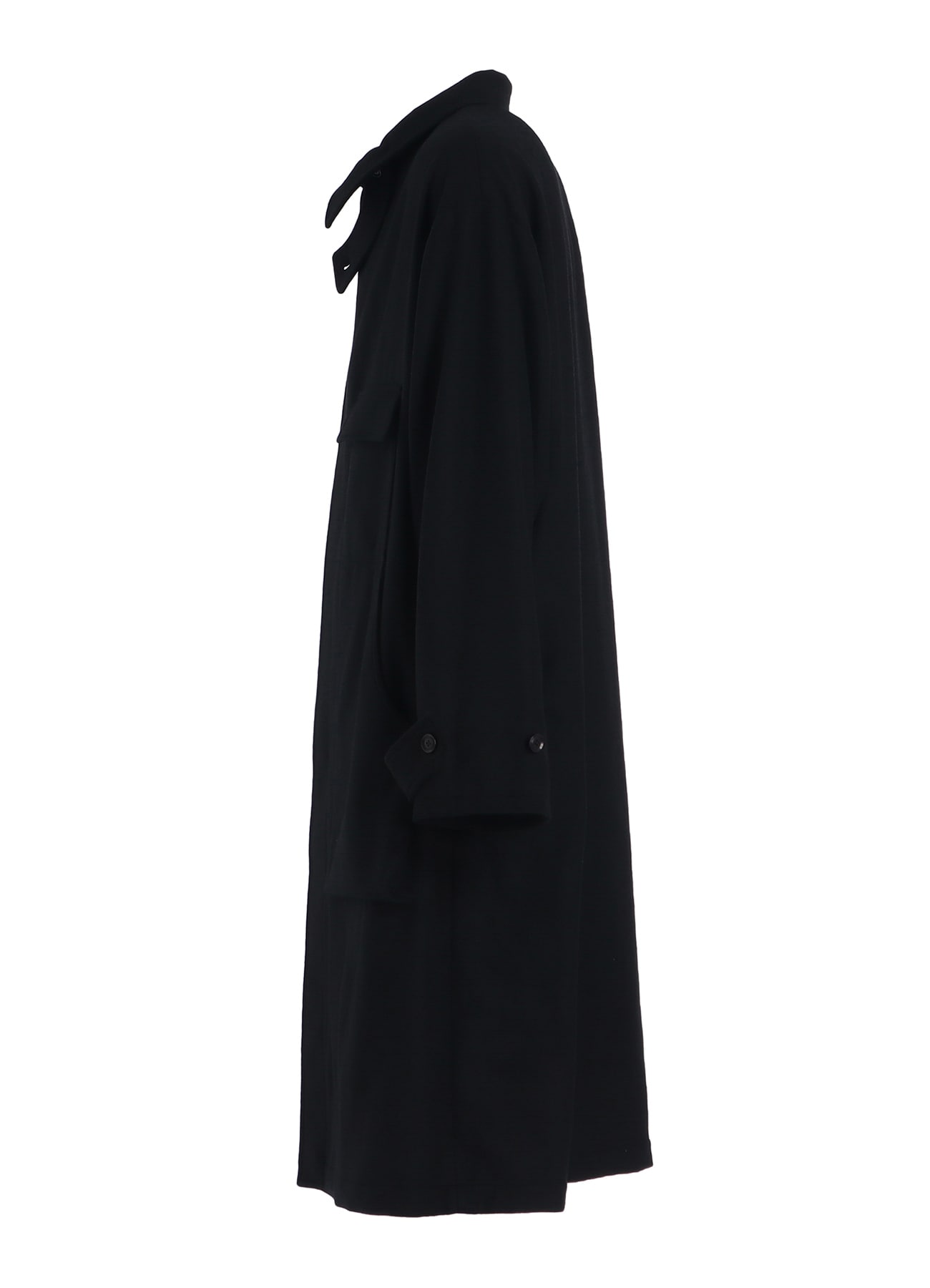 MELTON OUT POCKET LONG COAT