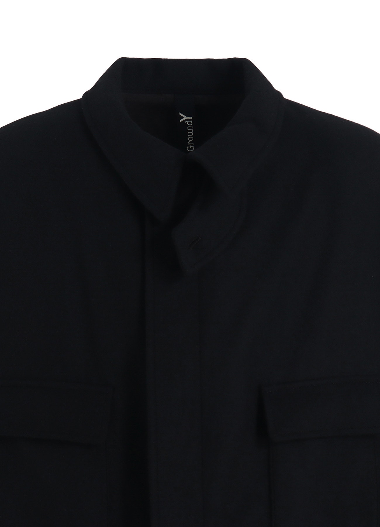 MELTON OUT POCKET LONG COAT