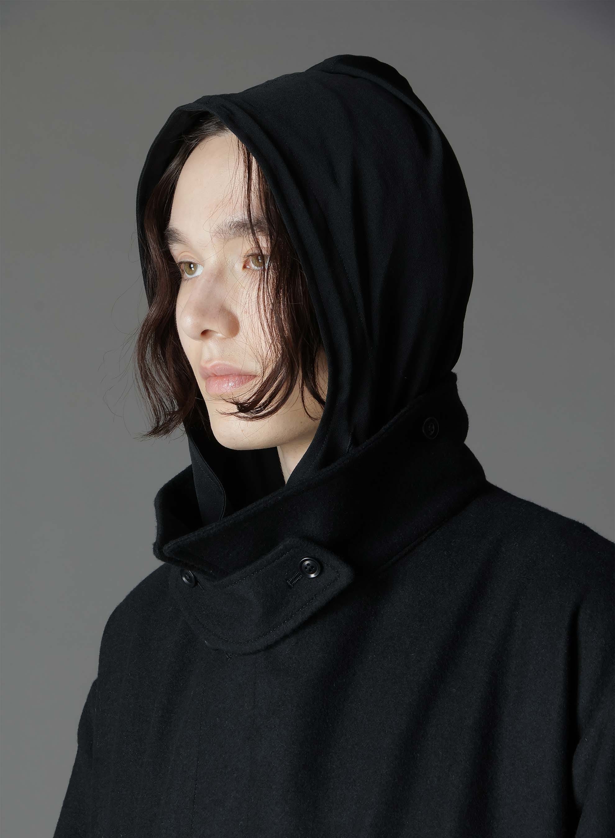 MELTON OUT POCKET LONG COAT