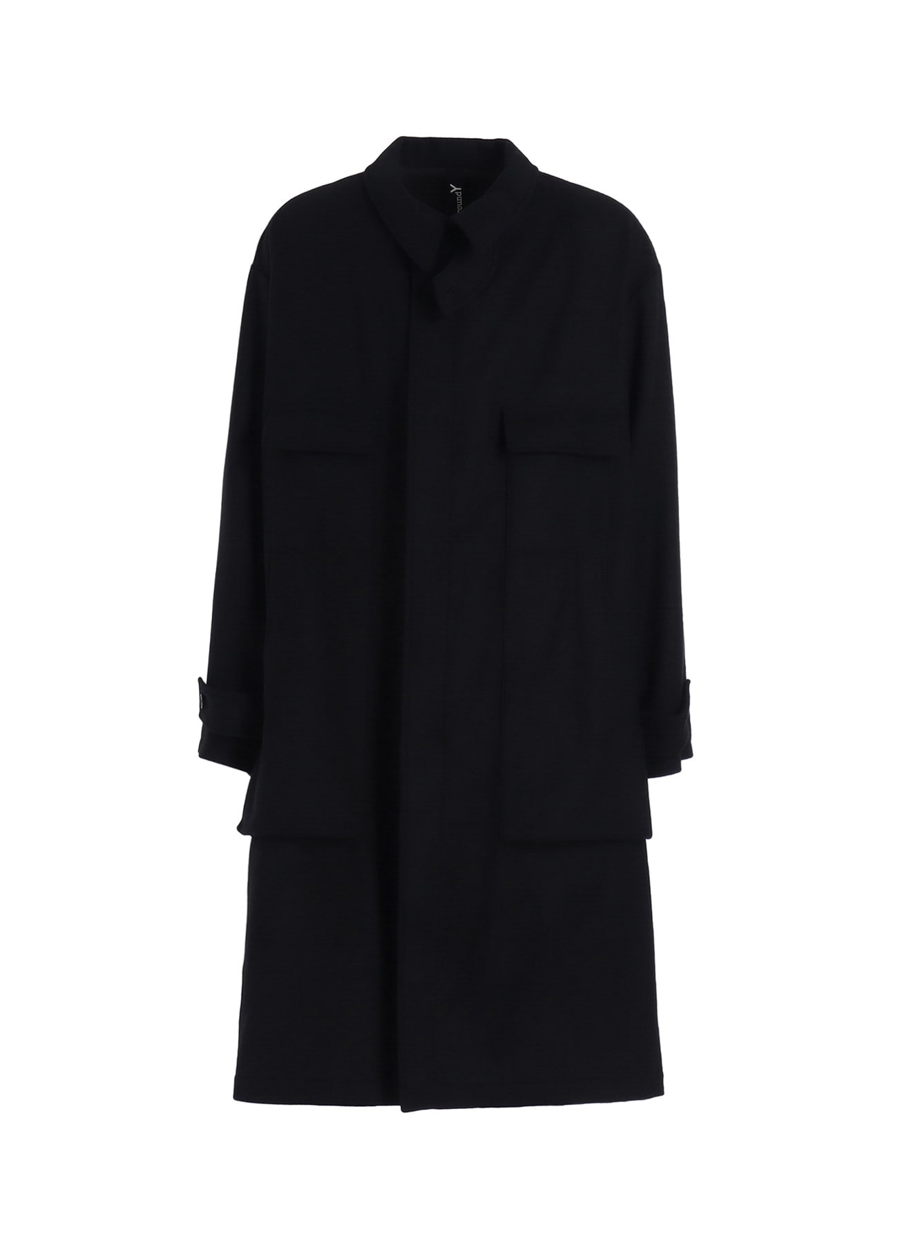 MELTON OUT POCKET LONG COAT