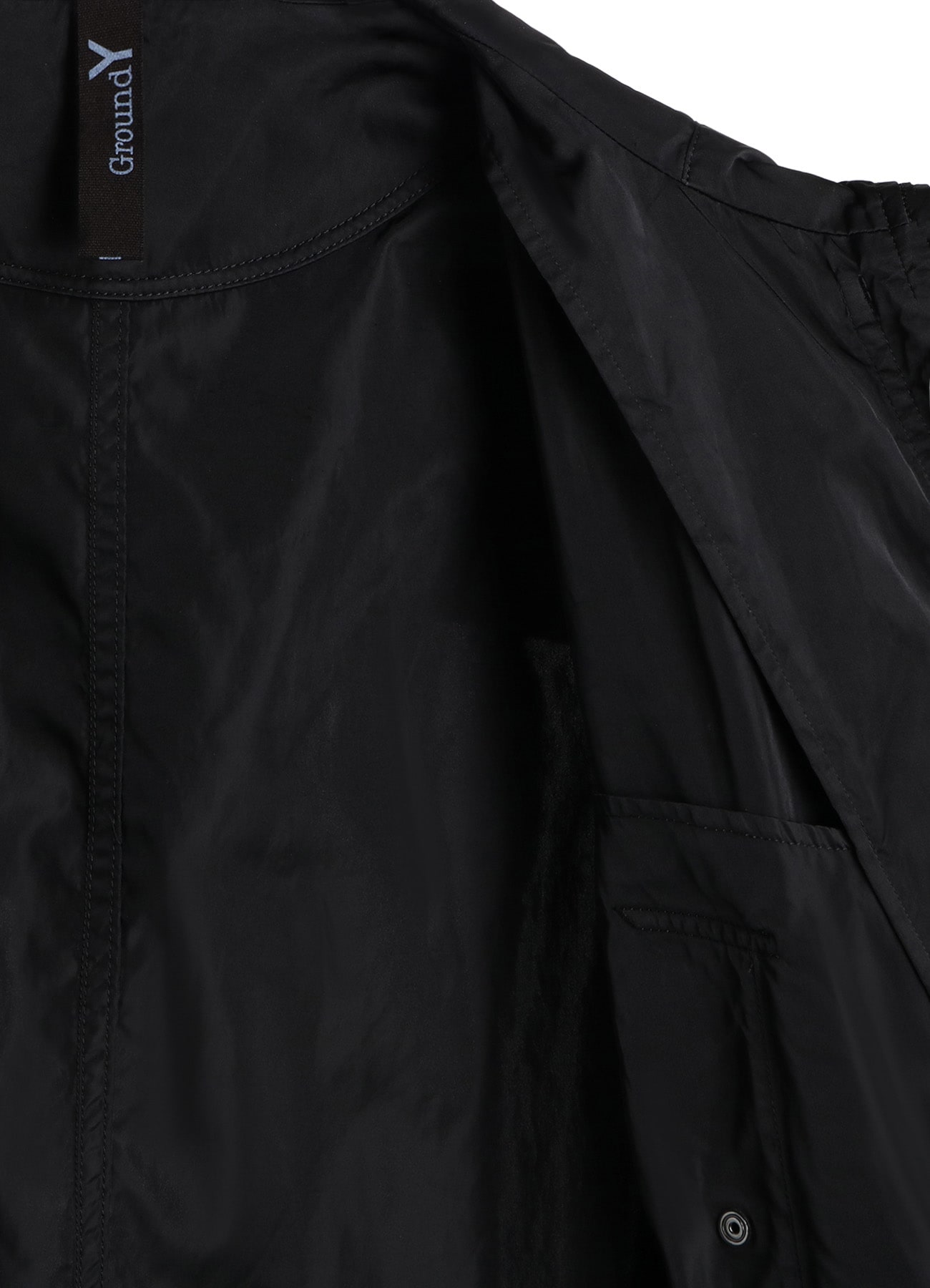 PRODUCT DYED NYLON TEILL+POLYESTER TAFTA HIGH NECK HOODED MODS COAT