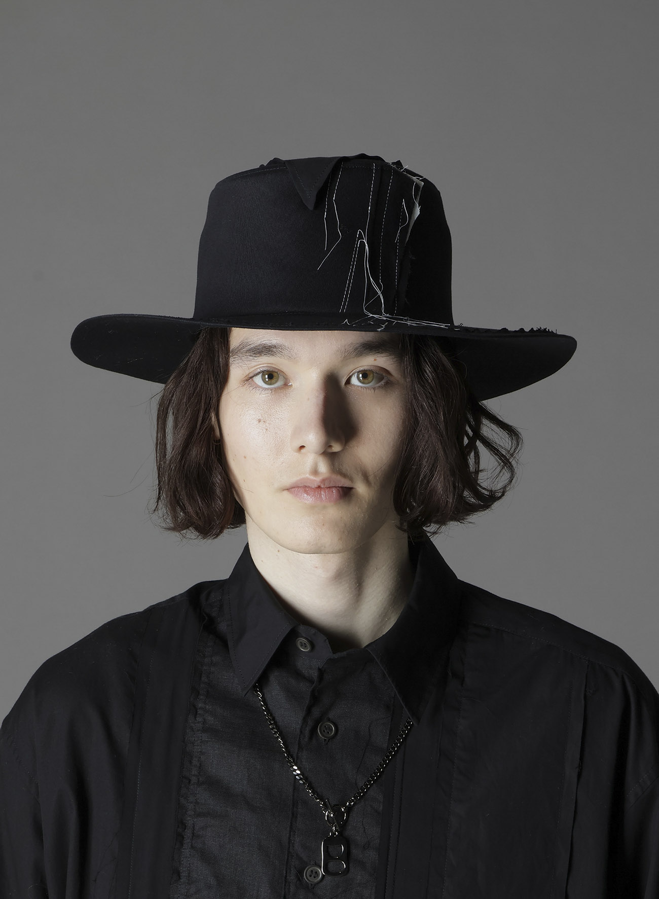 COTTON TWILL SCARF HAT
