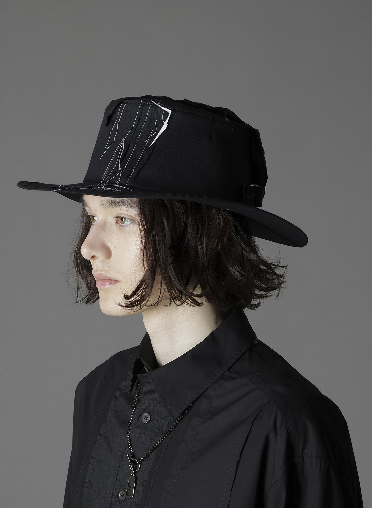 COTTON TWILL SCARF HAT