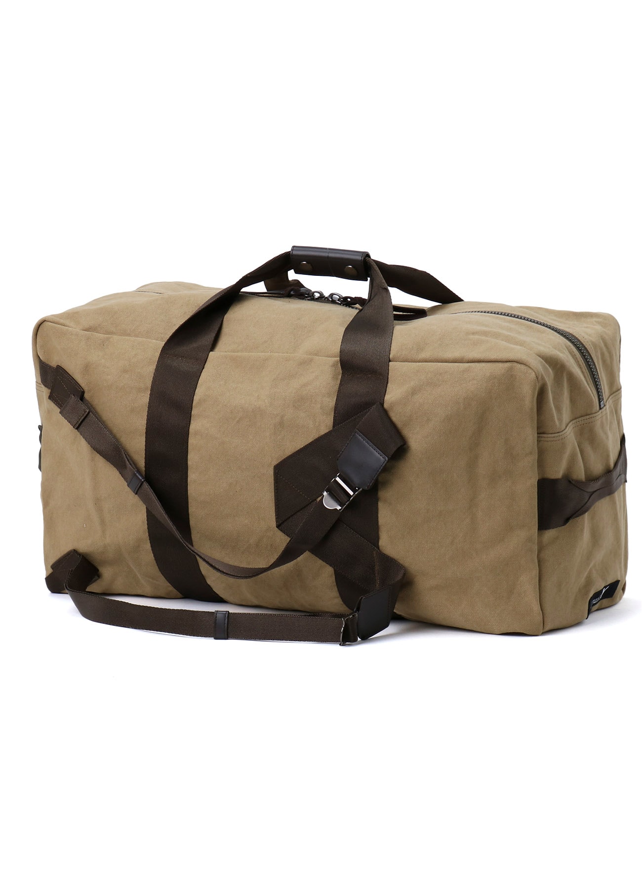 Ground Y Cotton canvas Zipper ロングシャーシ CANVAS DUFFLE BAG(FREE SIZE BEIGE): Ground Y｜THE SHOP YOHJI