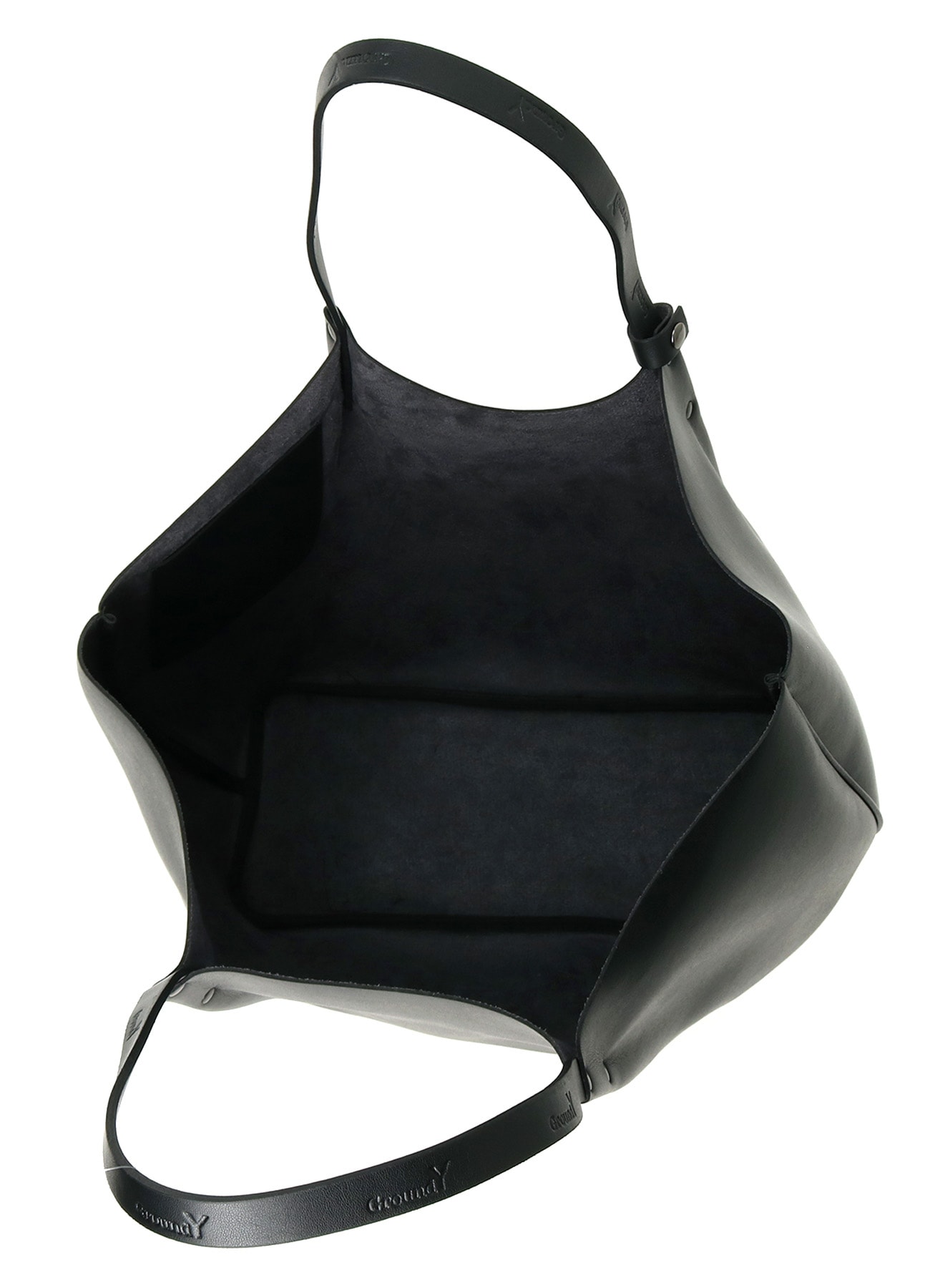 EYELET DETAIL FAUX LEATHER TOTE BAG