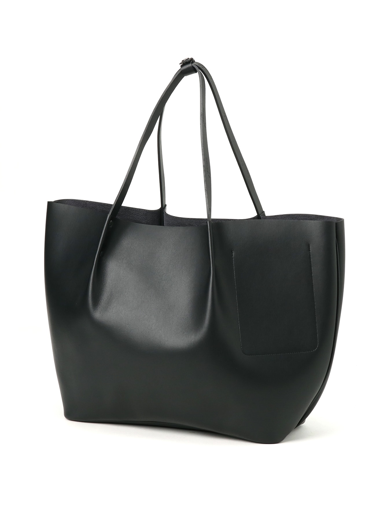 EYELET DETAIL FAUX LEATHER TOTE BAG
