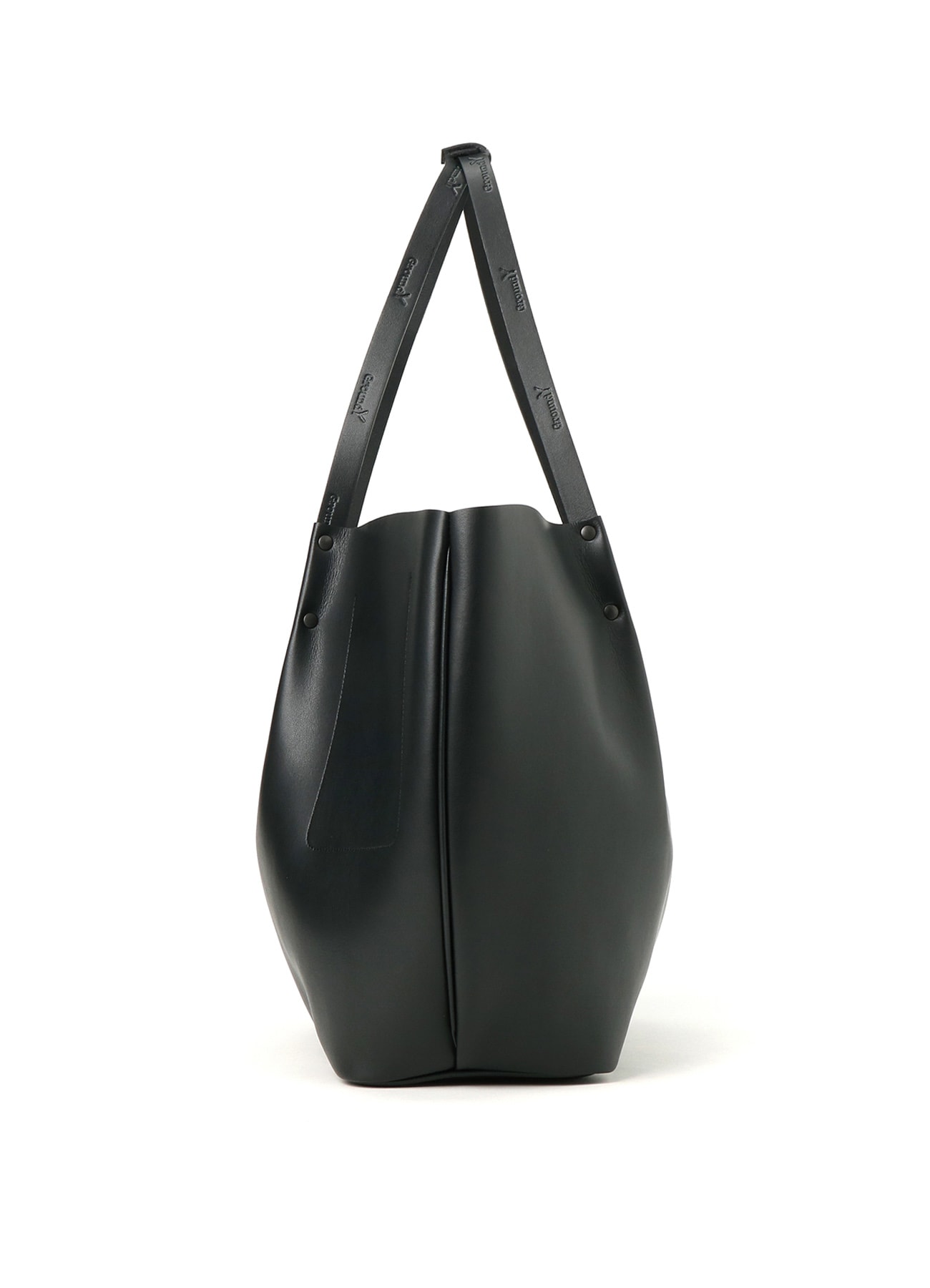 EYELET DETAIL FAUX LEATHER TOTE BAG