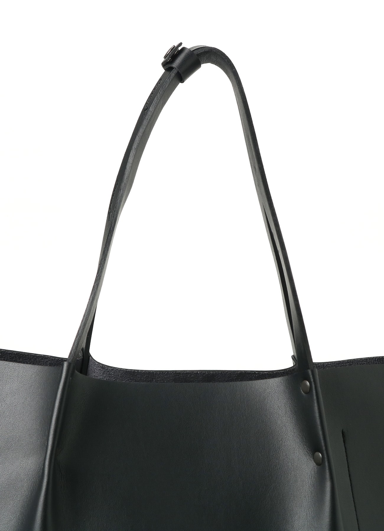 EYELET DETAIL FAUX LEATHER TOTE BAG