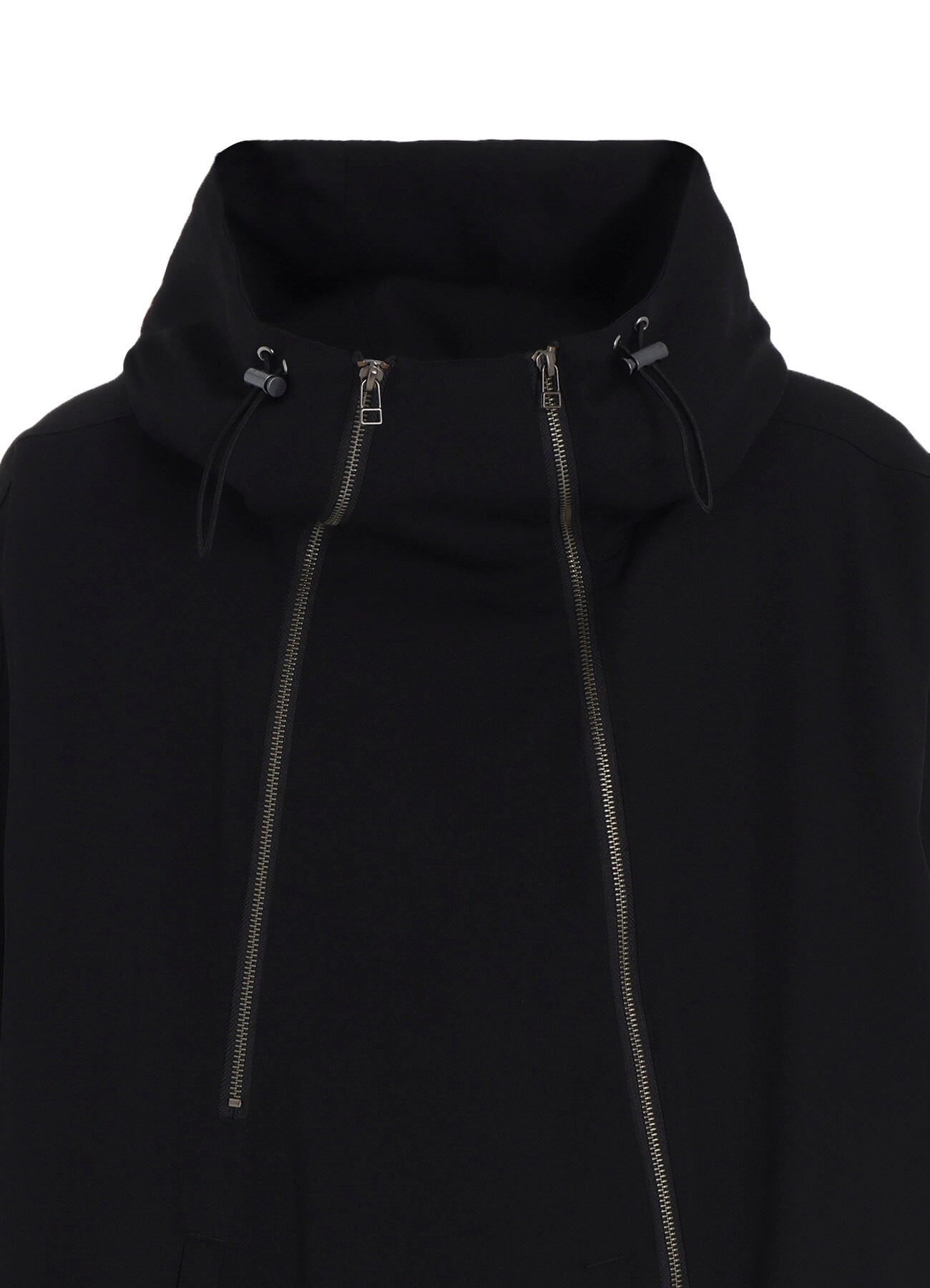 W/GABARDINE INVERTED V HOODIE SLIM(FREE SIZE Black): Ground