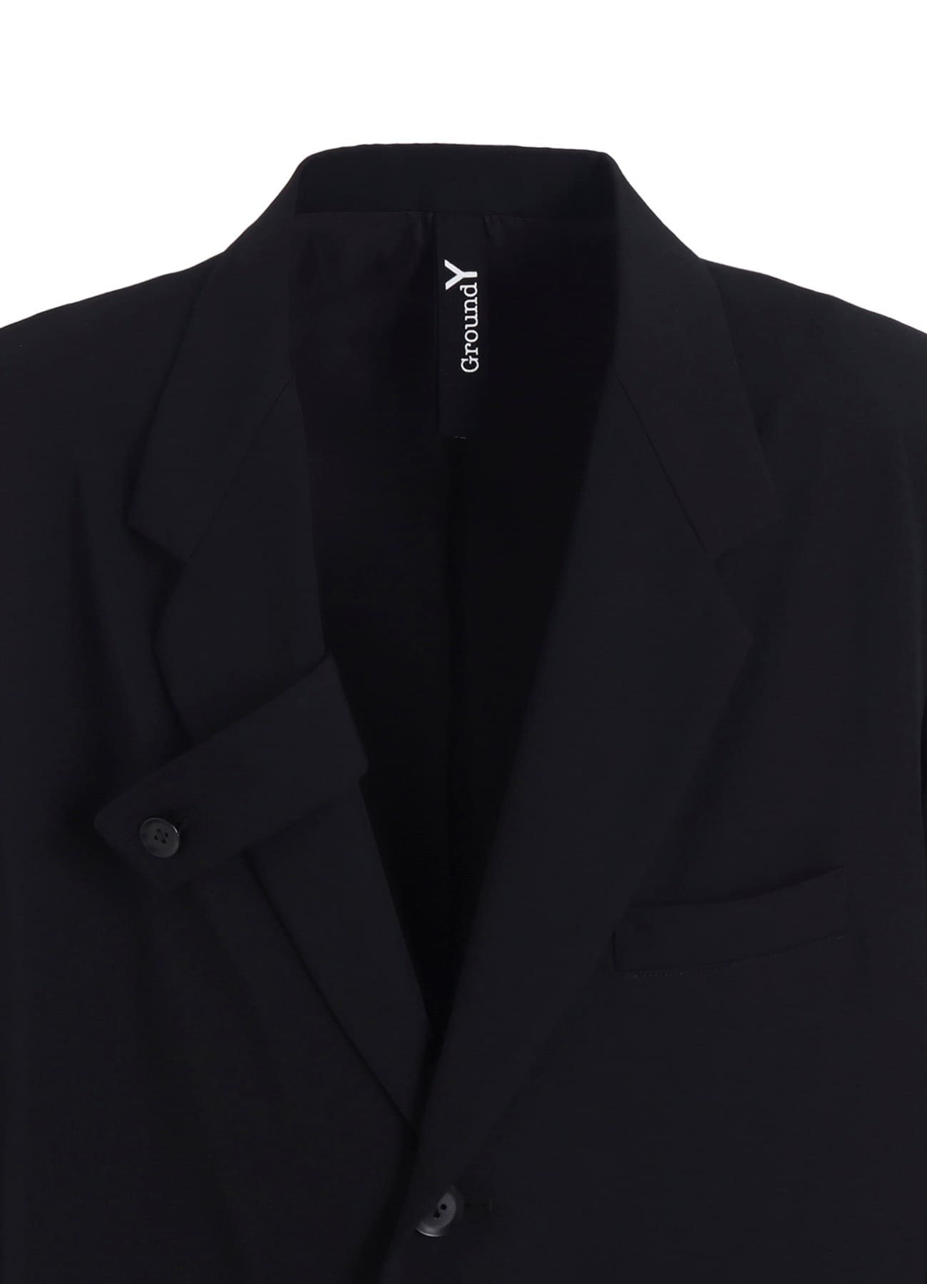 W/GABARDINE DOUBLE GAUZE PLEATED JACKET W/ TAB