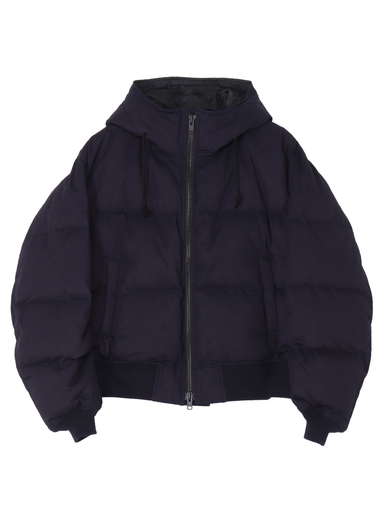 IND TWILL + NY TAFETTA DOWN HOODED BLOUSON(FREE SIZE Indigo x