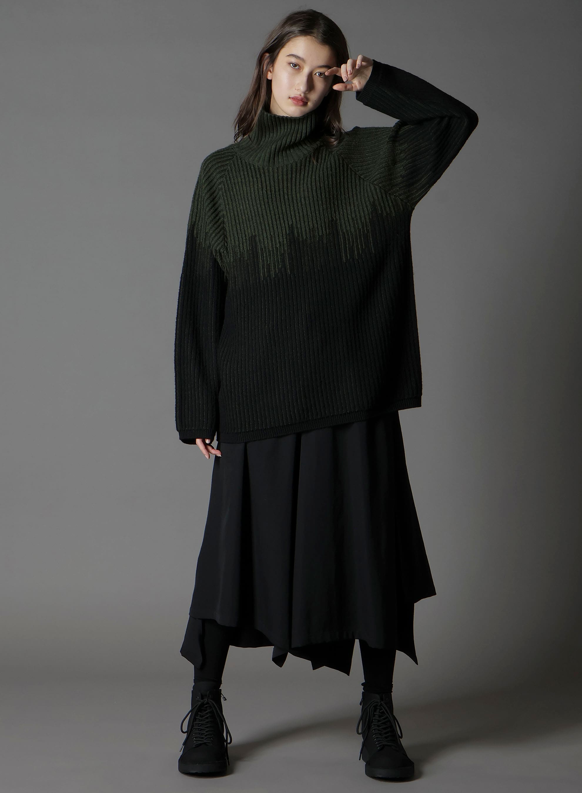 EXFINE MERINO WOOL KNITTING JQ PULL OVER