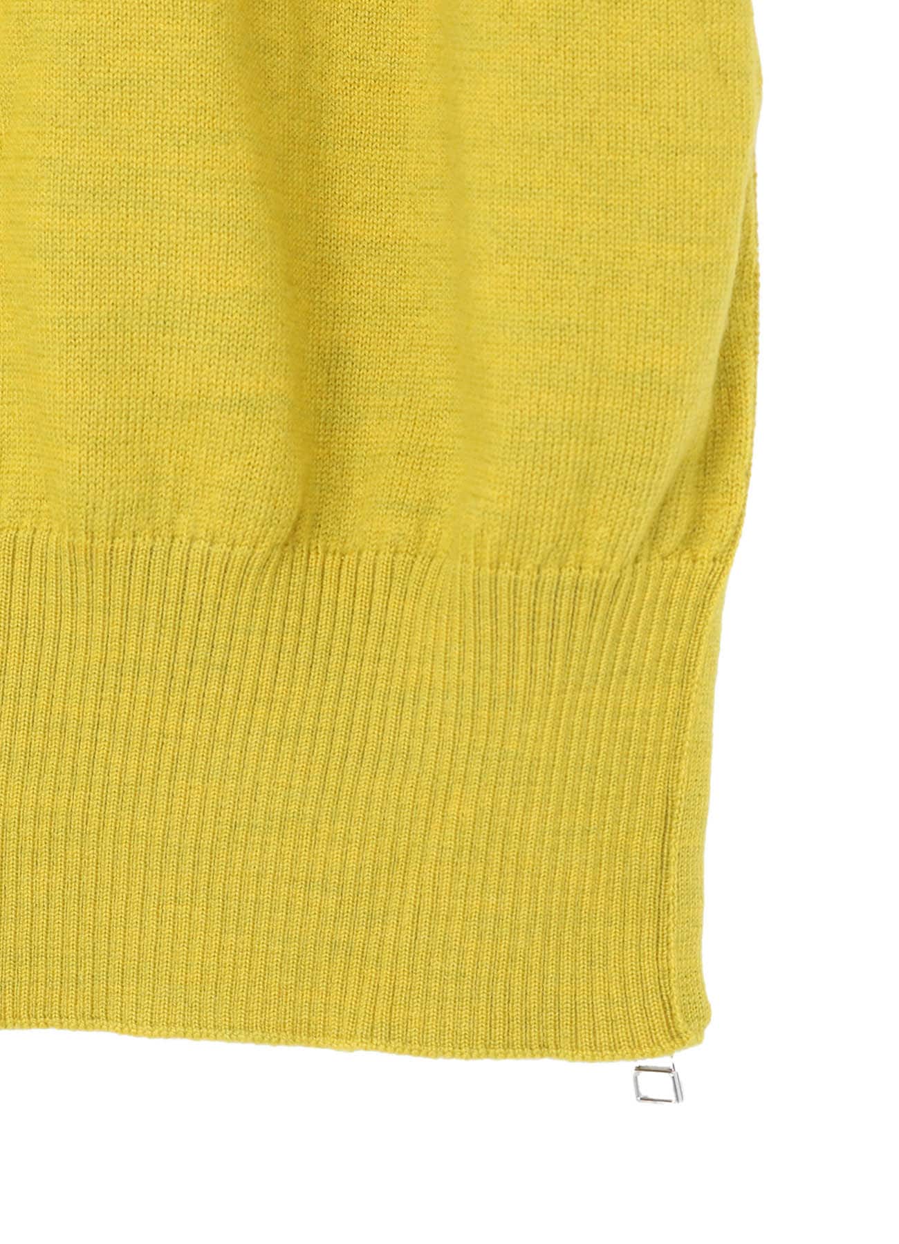 MERINO WOOL LEFT ZIPPER RAGLAN SLEEVE TURTLENECK