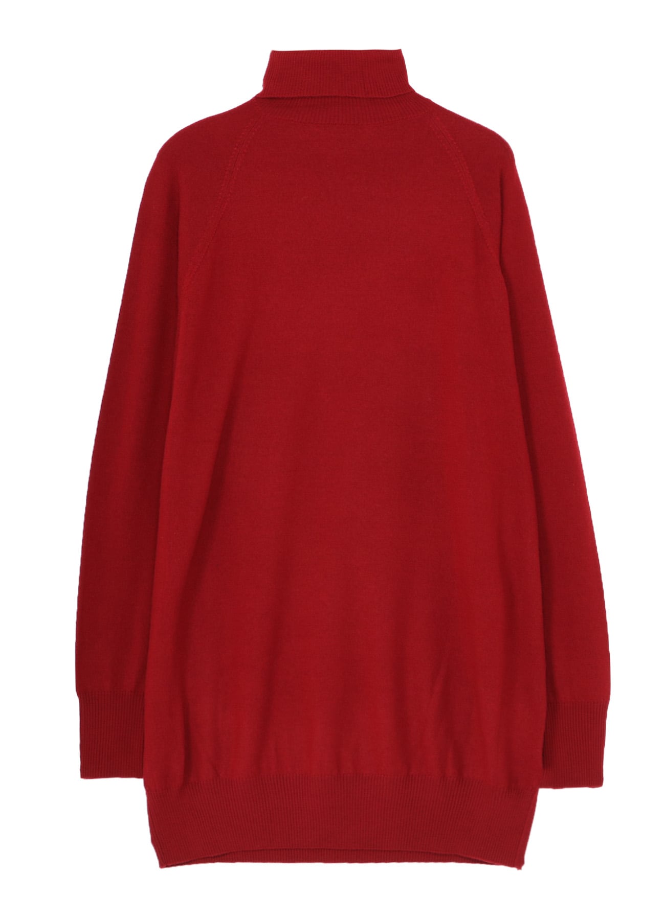 MERINO WOOL LEFT ZIPPER RAGLAN SLEEVE TURTLENECK