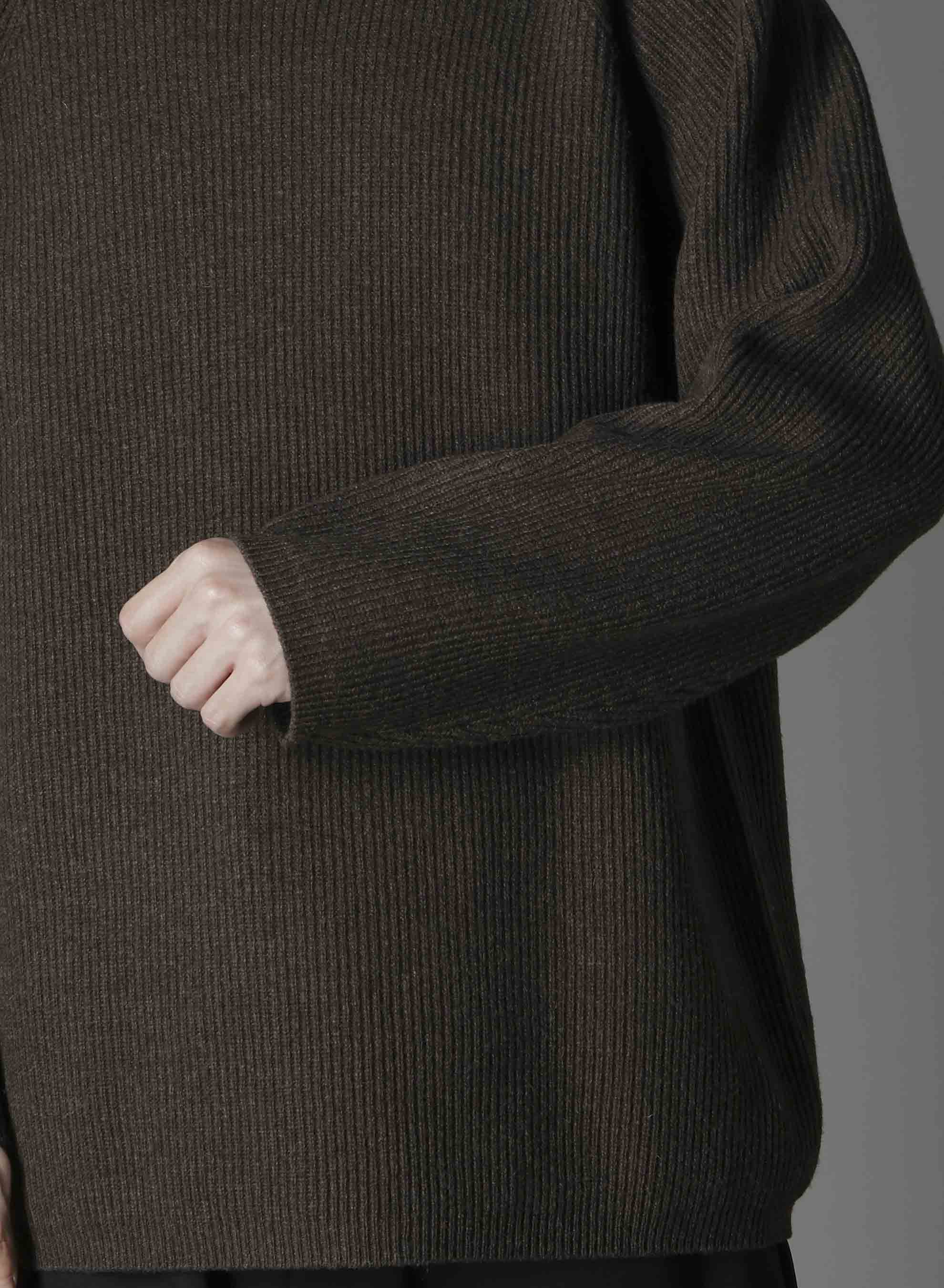 FINE MERINO WOOL RAGLAN TURTLE NECK