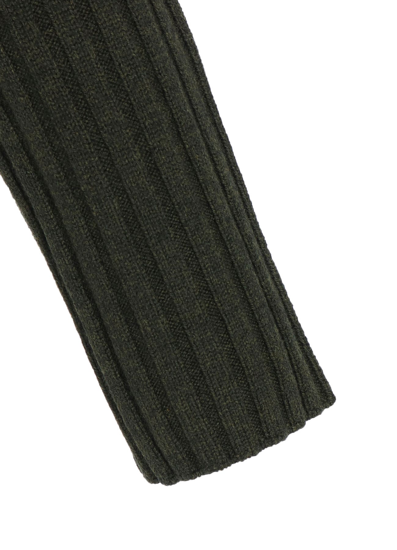 FINE MERINO WOOL RIBBED RAGLEN SHORT LENGTH TURTLE NECK