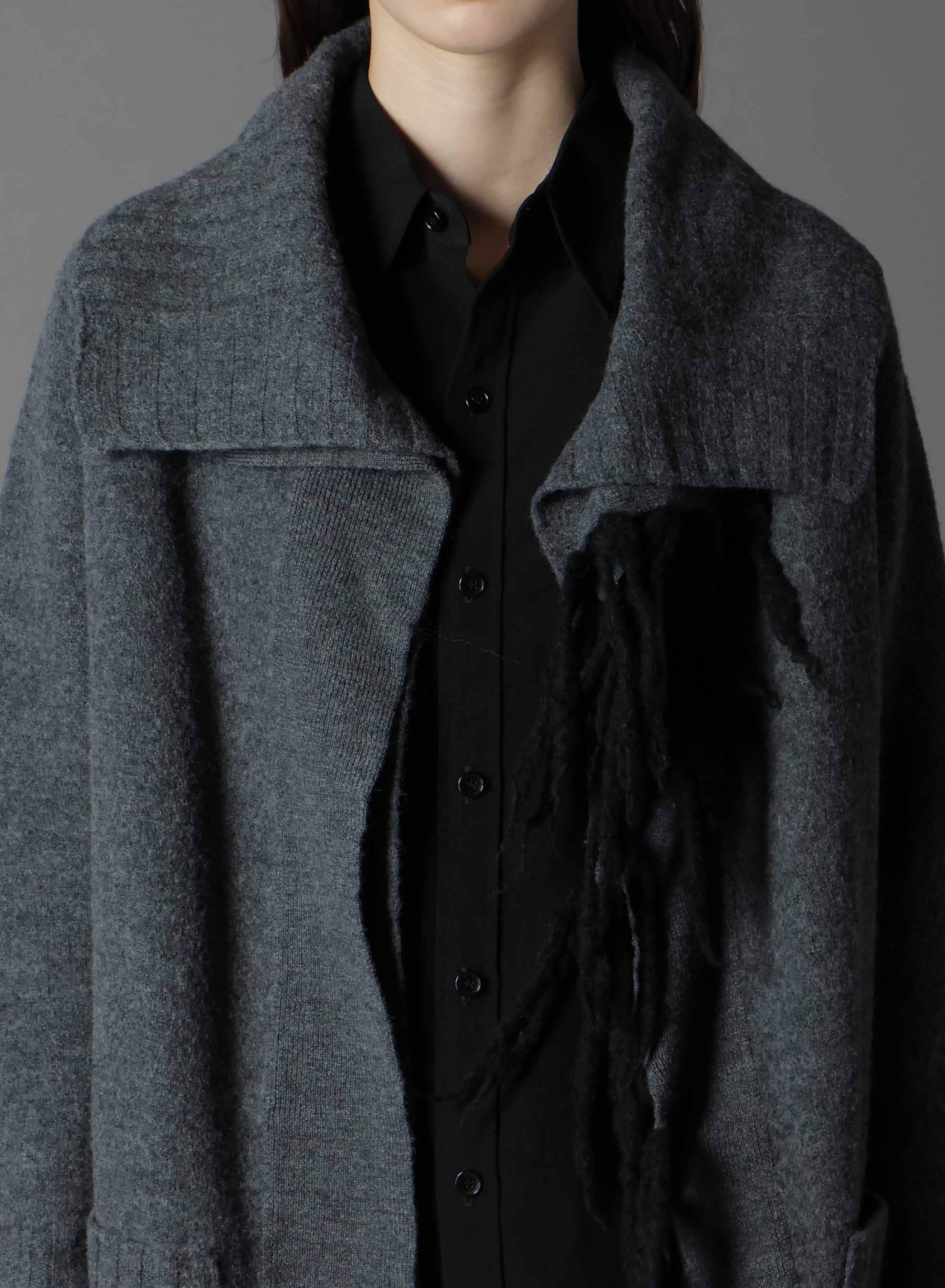 BoilMerinoWool FRINGE KNIT GOWN