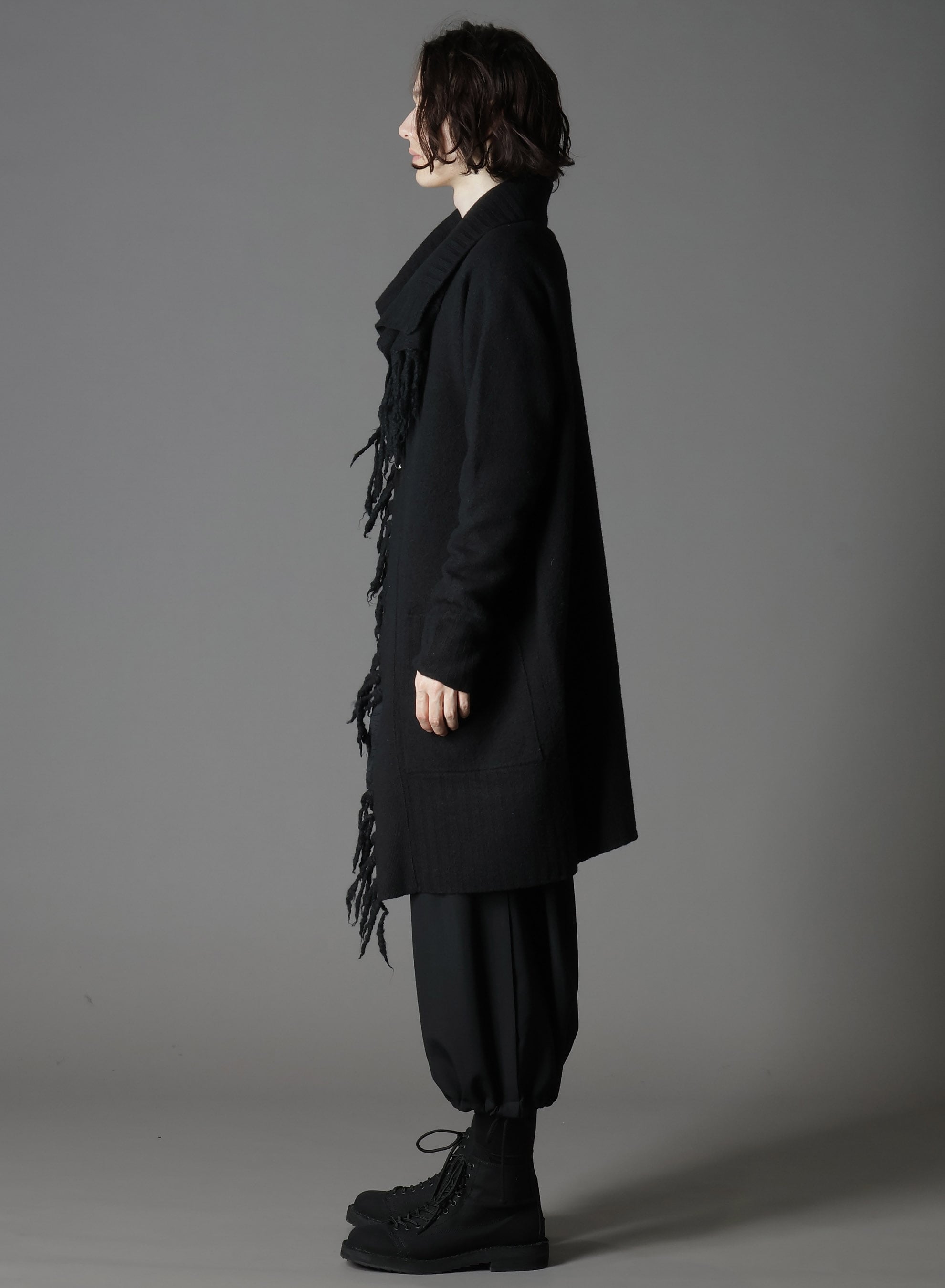 BoilMerinoWool FRINGE KNIT GOWN