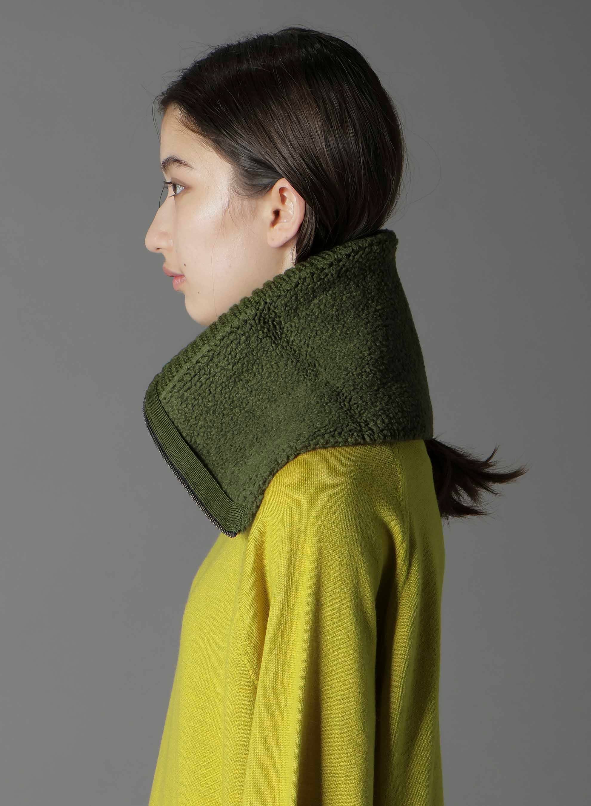 Wool boa+EX FineMerino Wool NECK WARMER