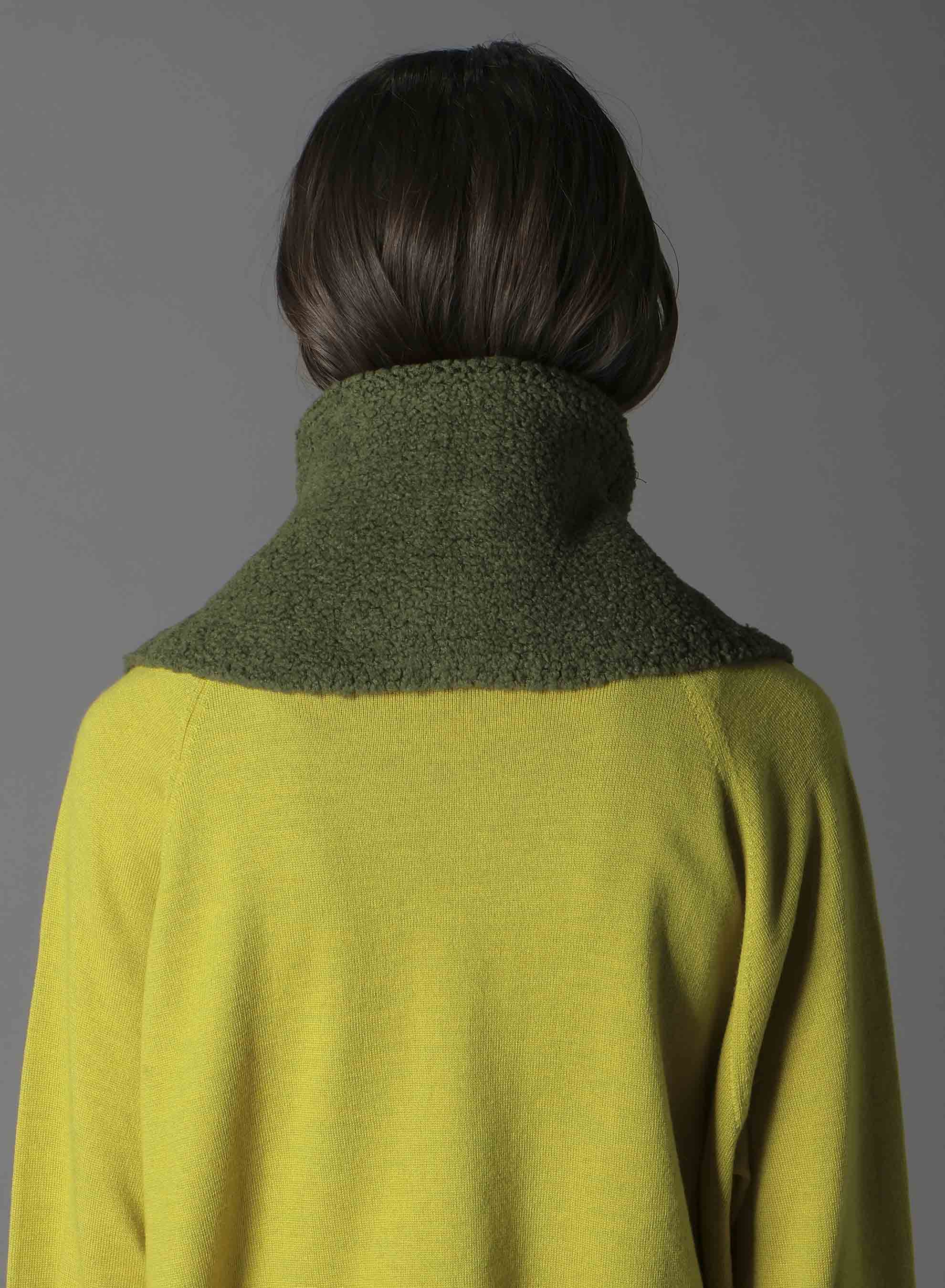 Wool boa+EX FineMerino Wool NECK WARMER