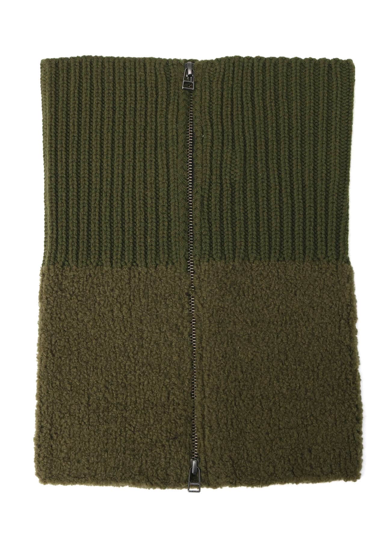 Wool boa+EX FineMerino Wool NECK WARMER