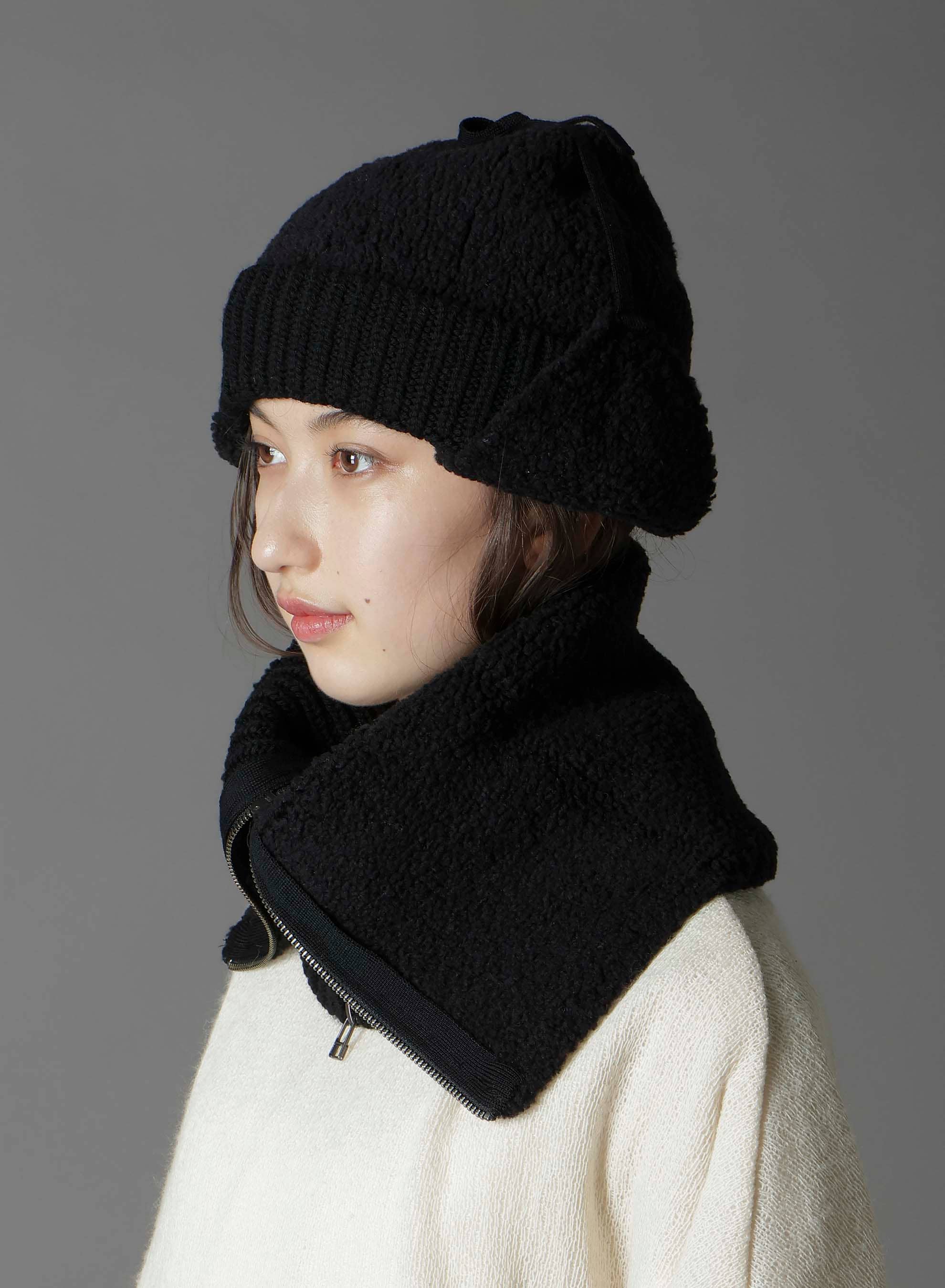 Wool boa+EX FineMerino Wool NECK WARMER