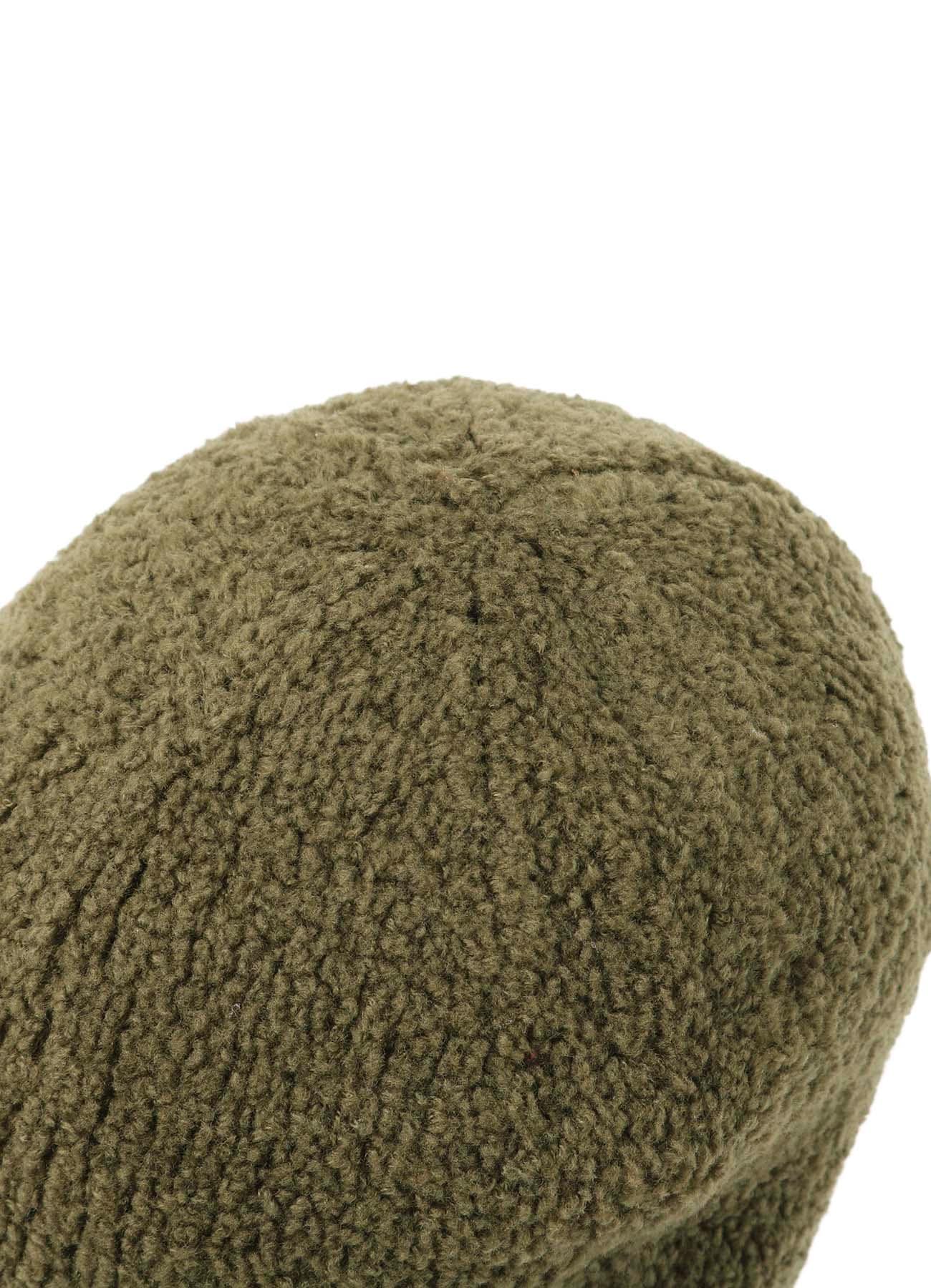 Wool boa+EX FineMerino Wool FLIGHT KNIT CAP