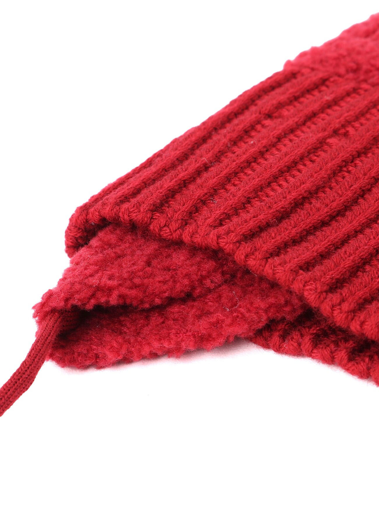 Wool boa+EX FineMerino Wool FLIGHT KNIT CAP