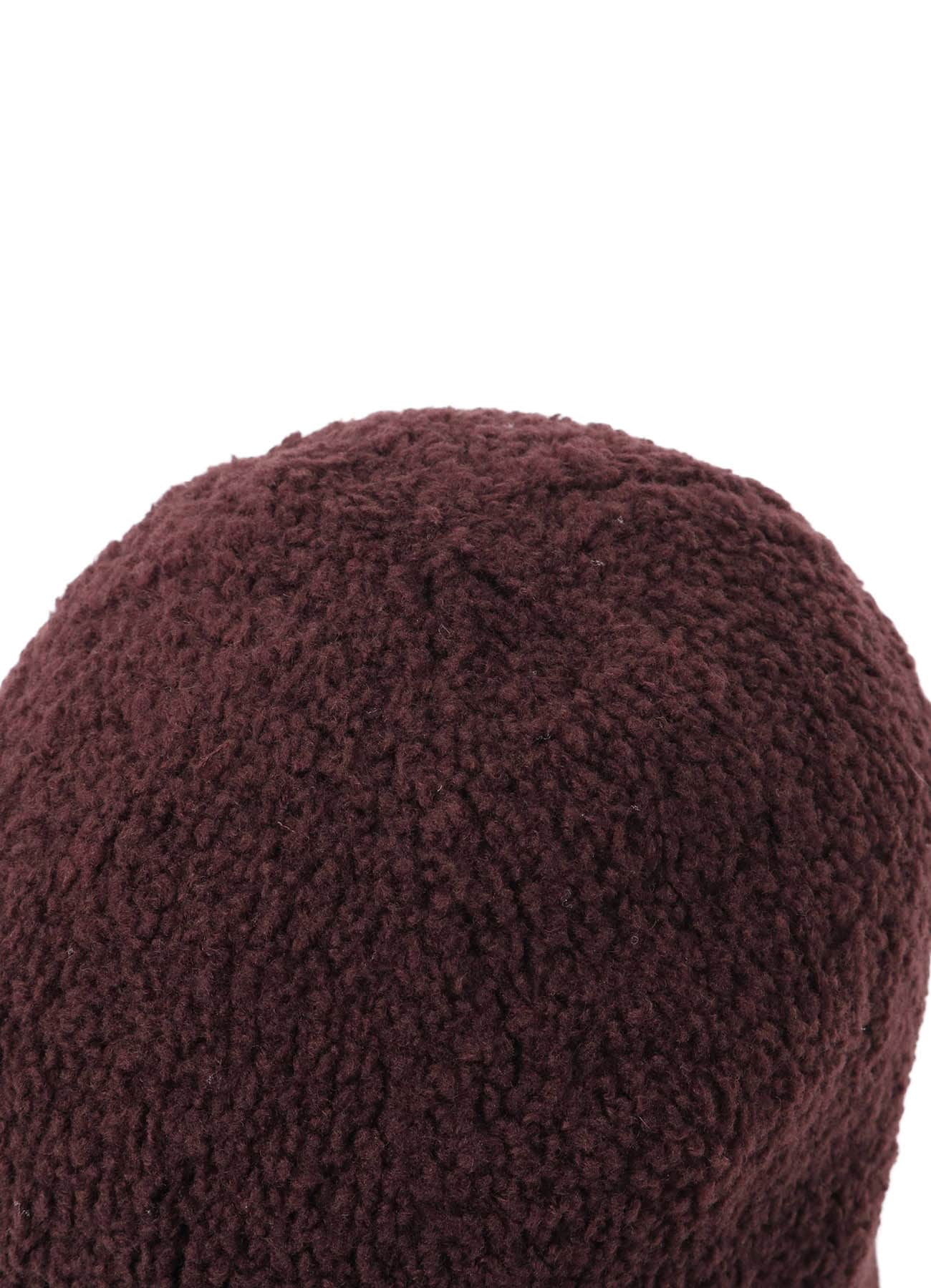 Wool boa+EX FineMerino Wool FLIGHT KNIT CAP