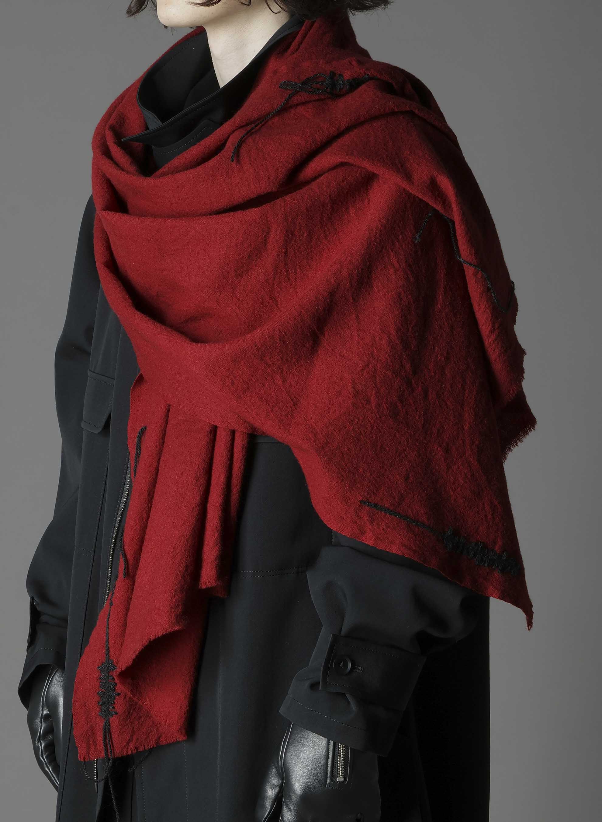 TETANY WOOL HAND STITCH SCARF