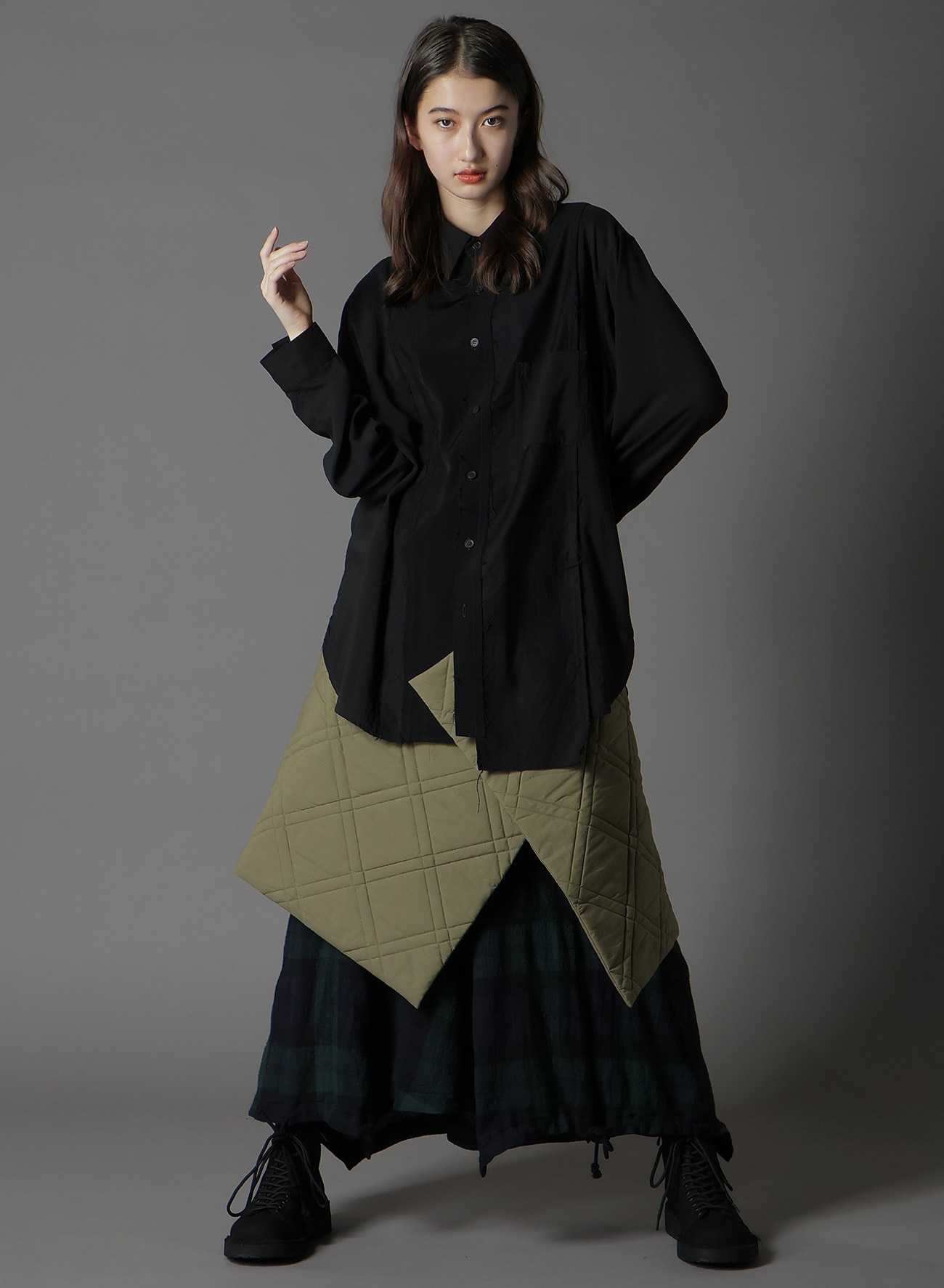 COTTON TYPEWRITER PADDED SCARF