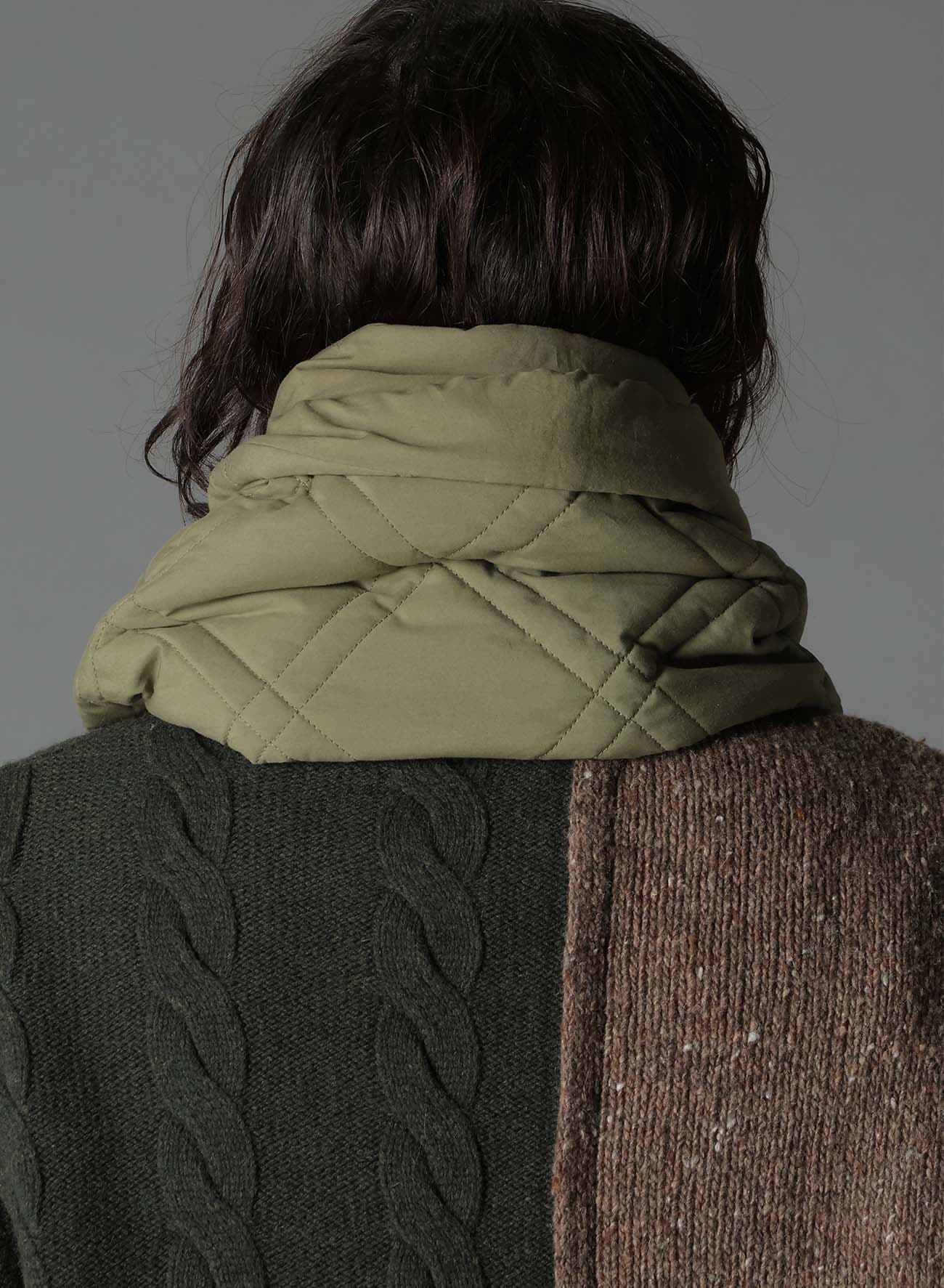 COTTON TYPEWRITER PADDED SCARF
