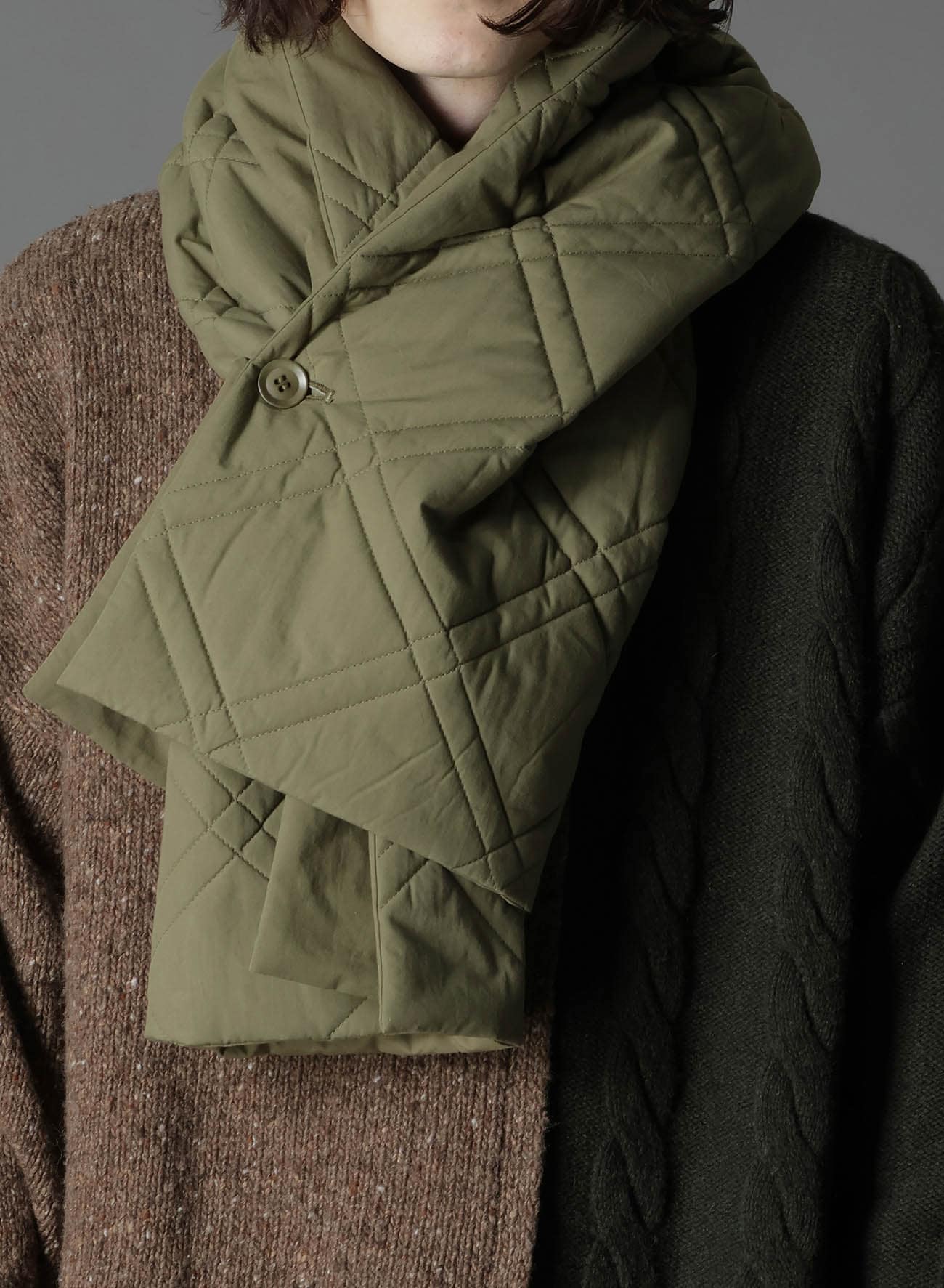 COTTON TYPEWRITER PADDED SCARF