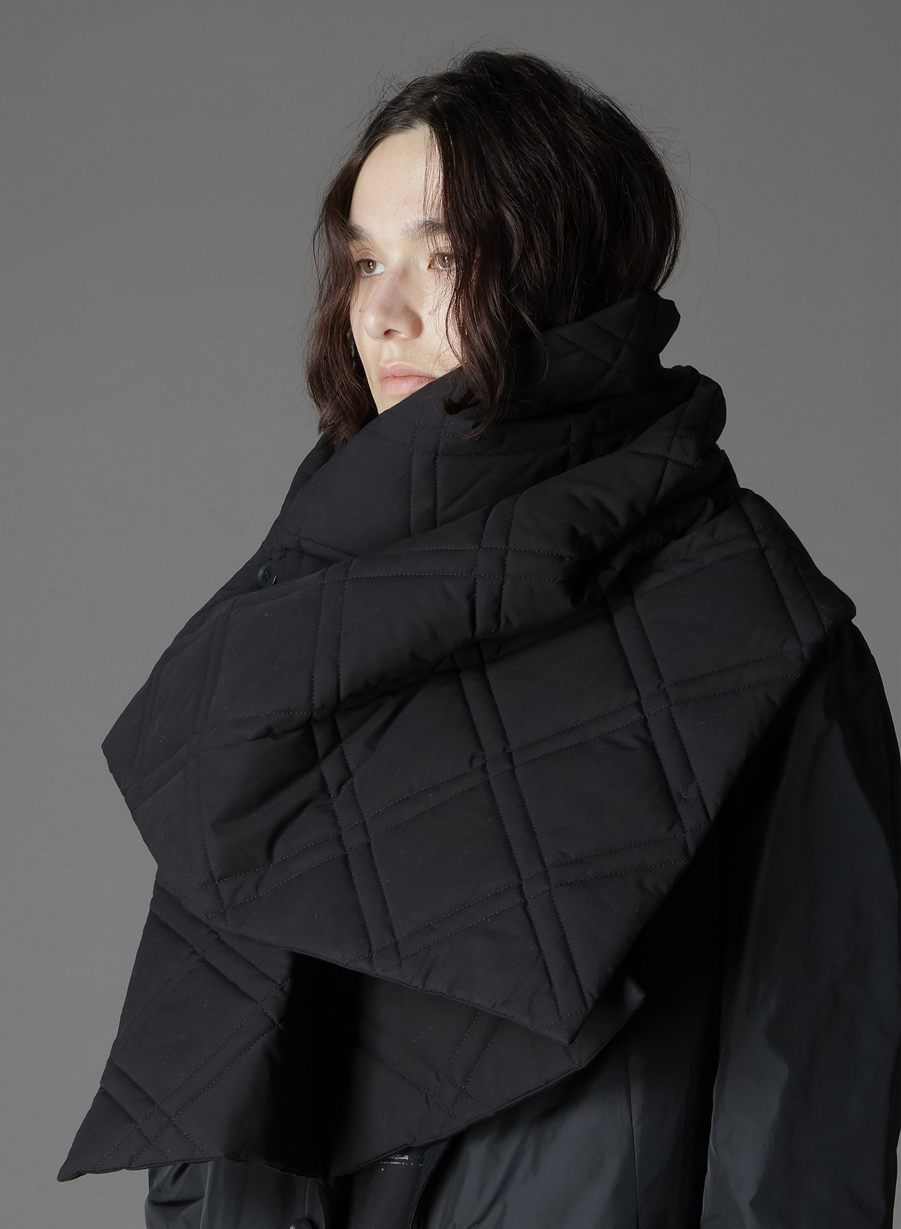 COTTON TYPEWRITER PADDED SCARF