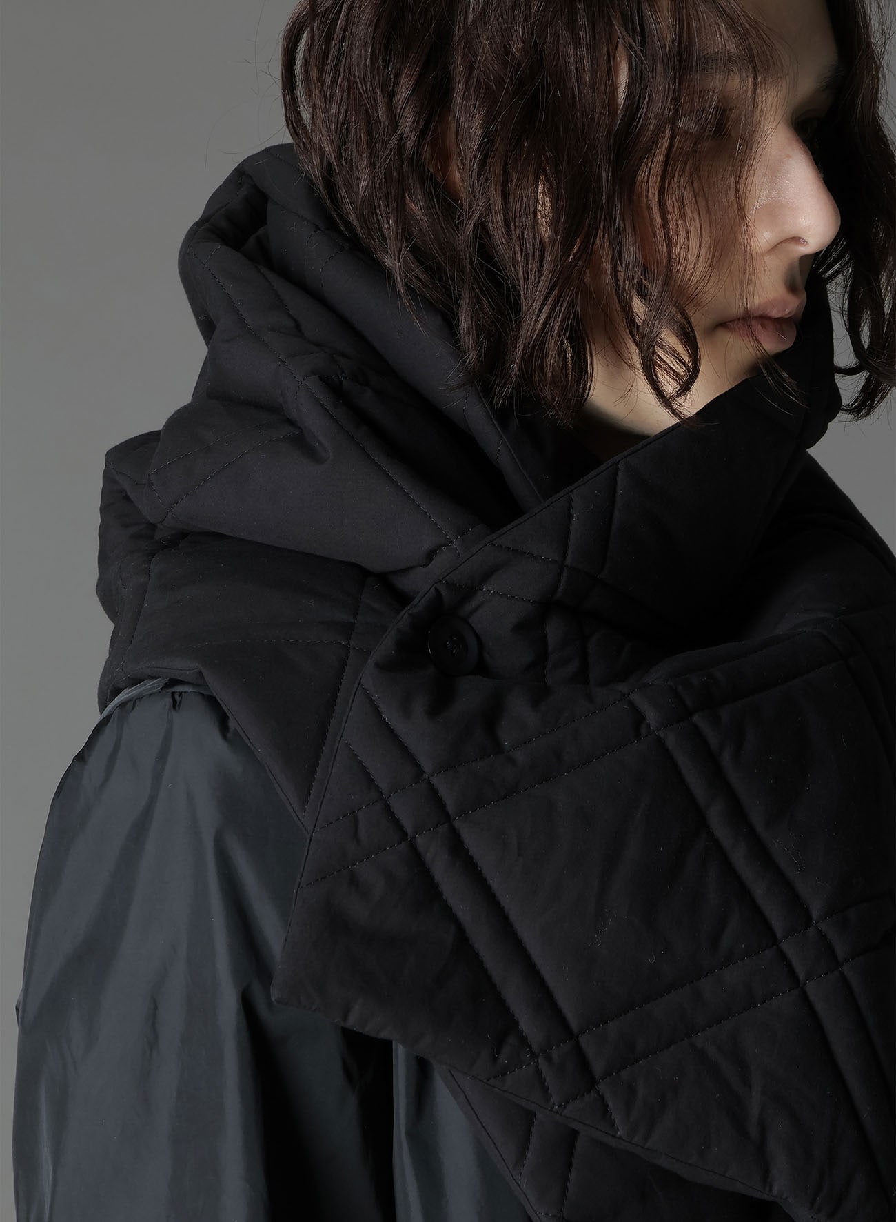 COTTON TYPEWRITER PADDED SCARF