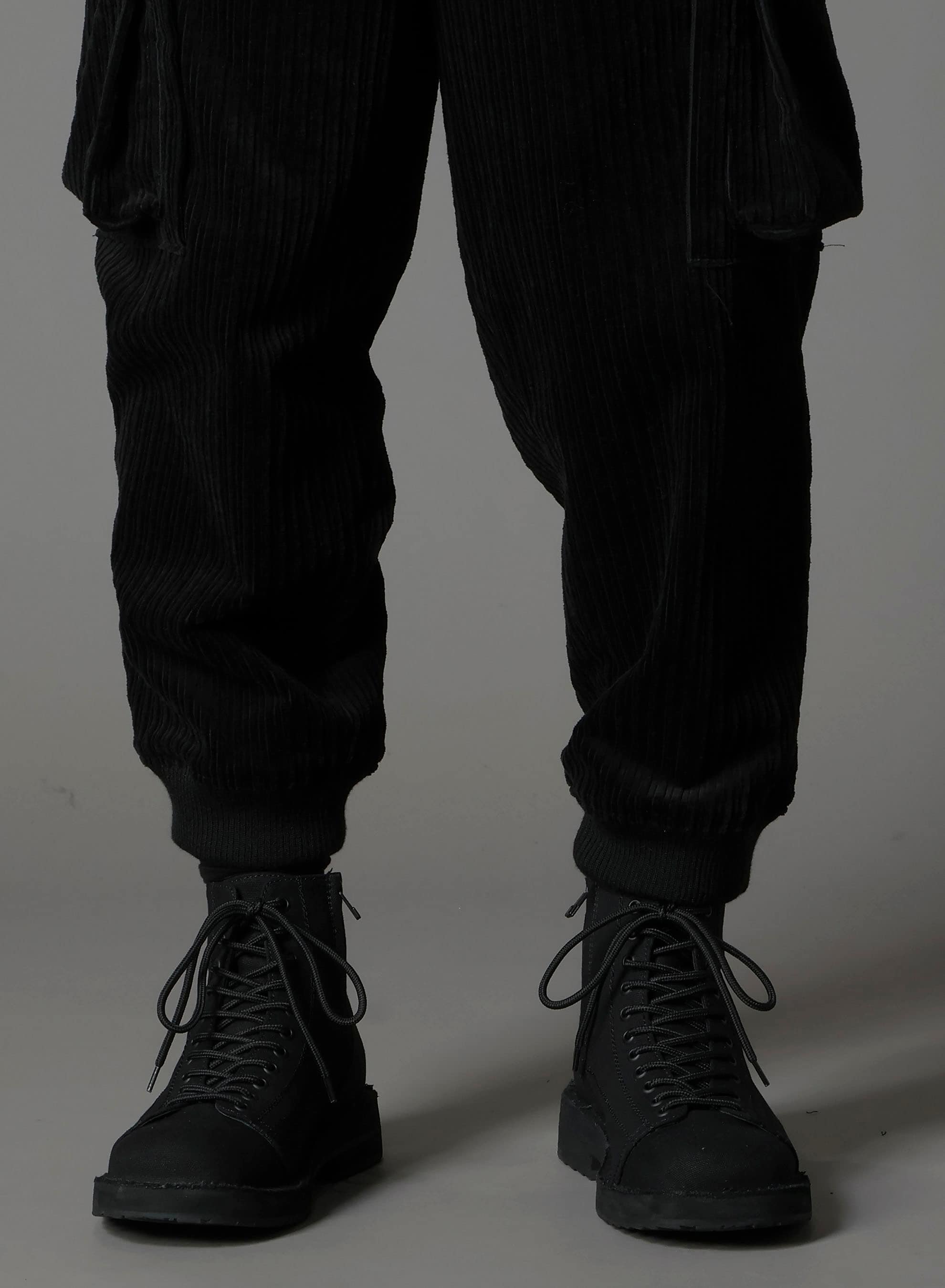 PAIR CORDUROY AIR TURNING RIBBED HEM CARGO